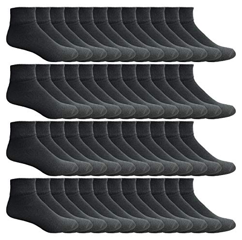 48 Pairs Black Socks Size 4-6