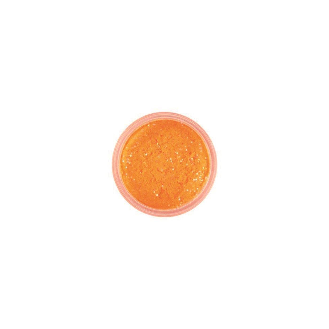 Berkley BGXTBOR PowerBait Glitter Chrome-Glow Fishing Dough, Orange Glitter, 1.75-Ounce – Ideal for Trout, Bass, and Panfish in Freshwater Lakes and Rivers