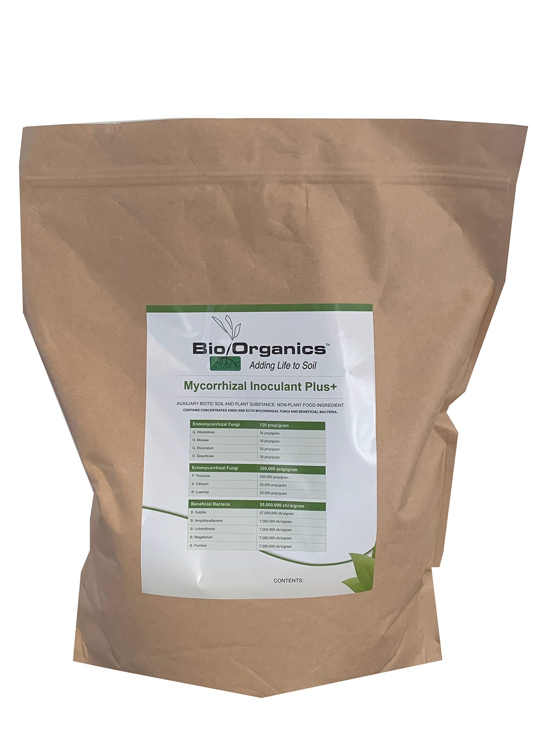 BioOrganics Mycorrhizal Inoculant Plus - 5 lb Bag | Organic Plant Root Booster for Vegetables, Fruits & Flowers | Improves Nutrient Uptake & Drought Resistance | Ideal for Gardeners & Organic Farming