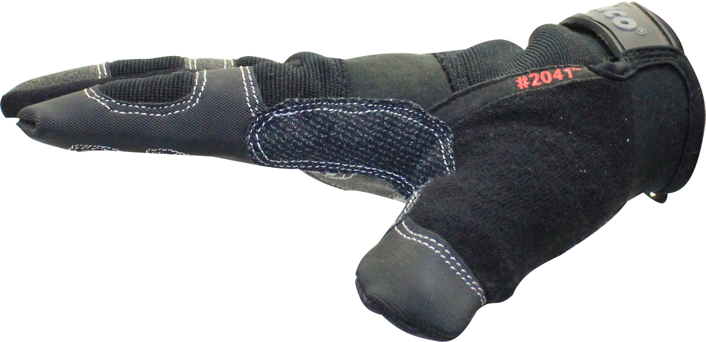 KincoPro 2041 Medium Duty Synthetic Leather Work Gloves - Unlined, Black Back, Gray, Large (6 Pairs) - Ideal for Construction, Warehouse, and DIY Projects