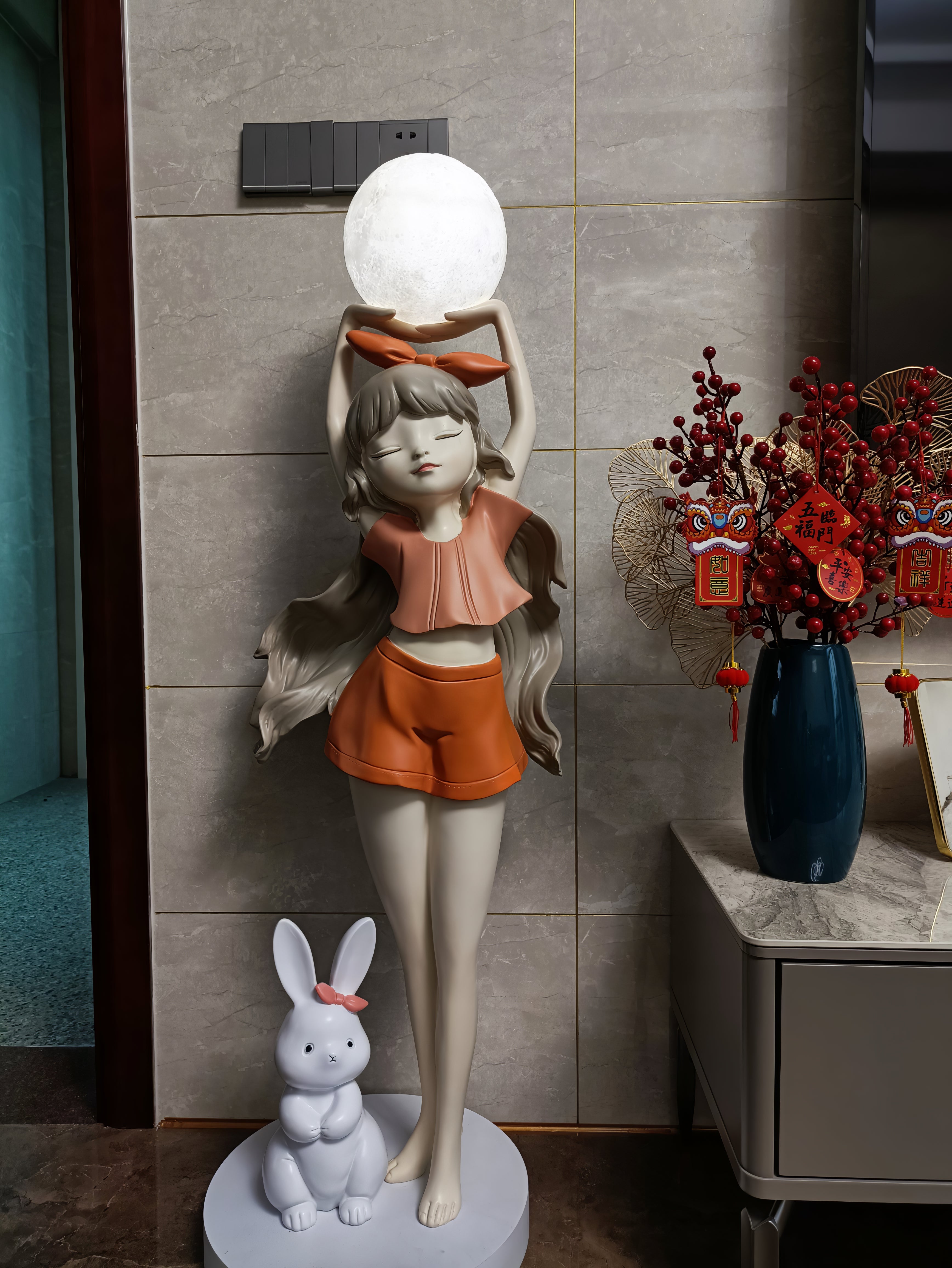 Elegant Ballet Girl Floor Lamp - Adjustable LED Dancer Light for Bedroom, Living Room & Nursery - Perfect for Kids Room Decor & Dance Studio Lighting