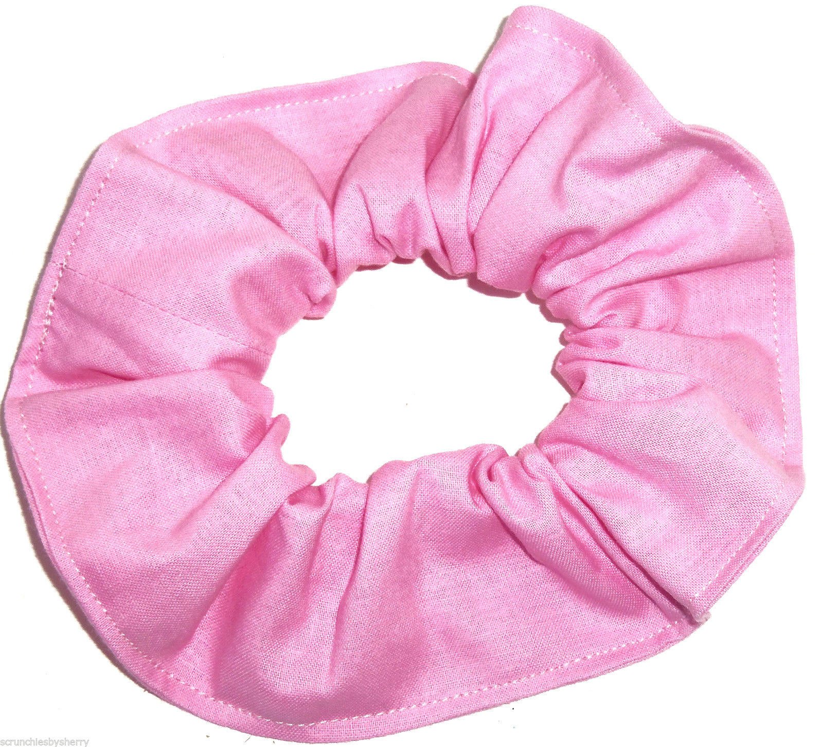 Pink Fuchsia Hair Scrunchies Set of 8 - Handmade Fabric Ponytail Holders for Women & Girls | Perfect for Workouts, Yoga, School & Everyday Use