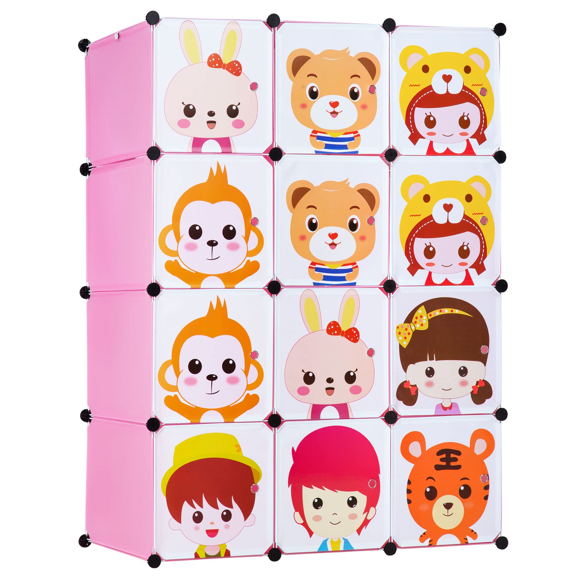 Portable Kids Wardrobe Closet - DIY Modular Storage Organizer for Children's Clothes | Sturdy & Safe 18