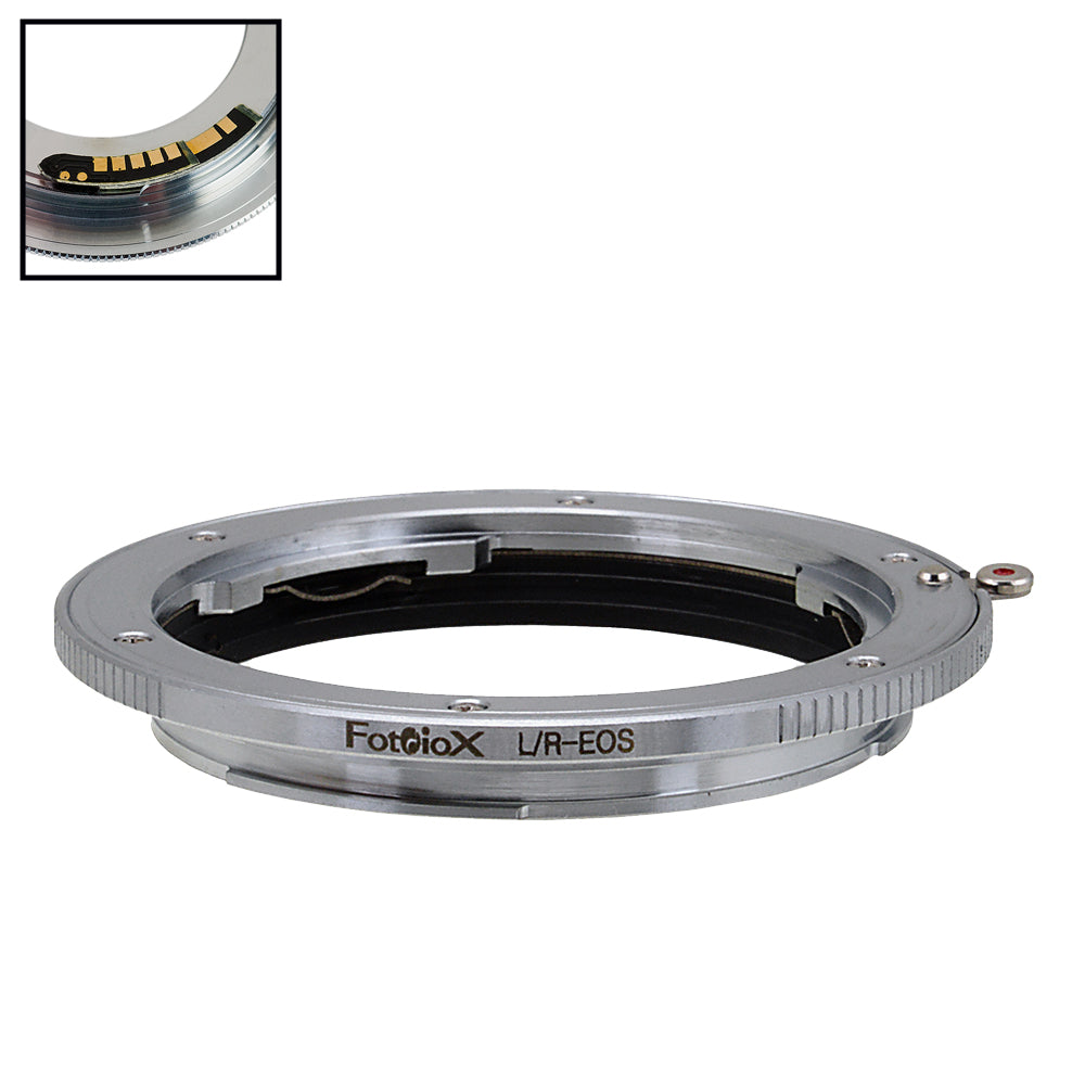Fotodiox Lens Mount Adapter - Leica R SLR to Canon EOS EF/EF-S Camera Adapter with v10 Focus Confirmation Chip - Perfect for DSLR Photography & Videography