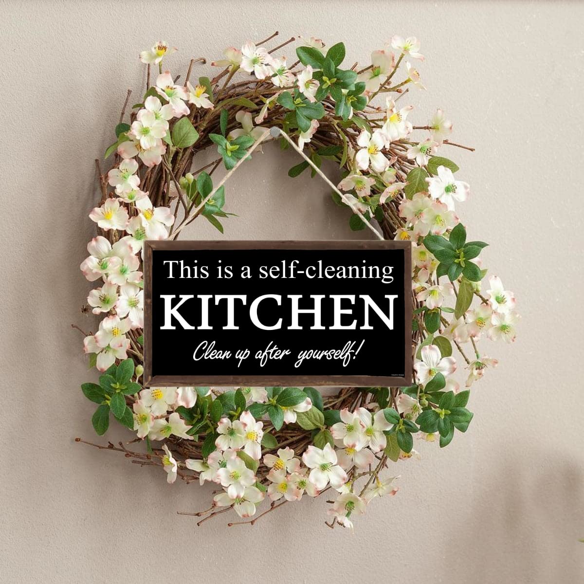 Self-Cleaning 5x10 Wood Wall Art - Kitchen & Home Decor for Modern Spaces