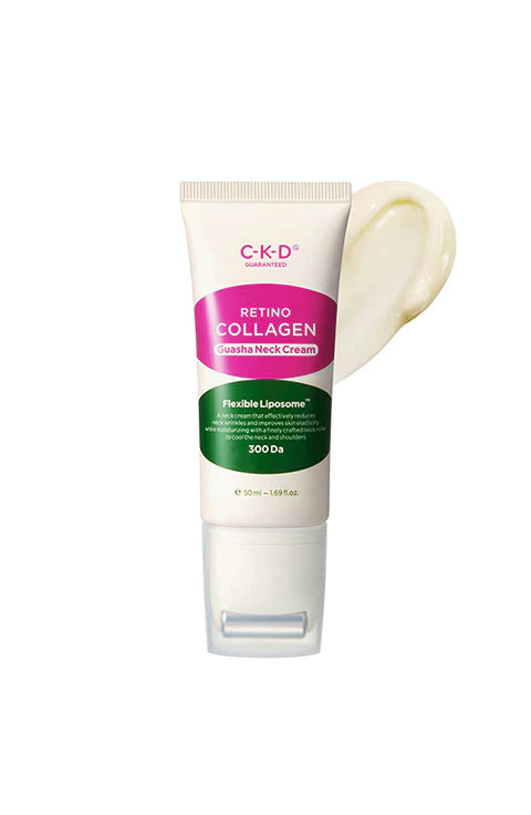 Best Retinol Collagen Neck Cream 50ml - Anti-Aging & Firming Gua Sha Cream for Neck & Décolleté - Perfect for Night Skincare Routine & Wrinkle Reduction