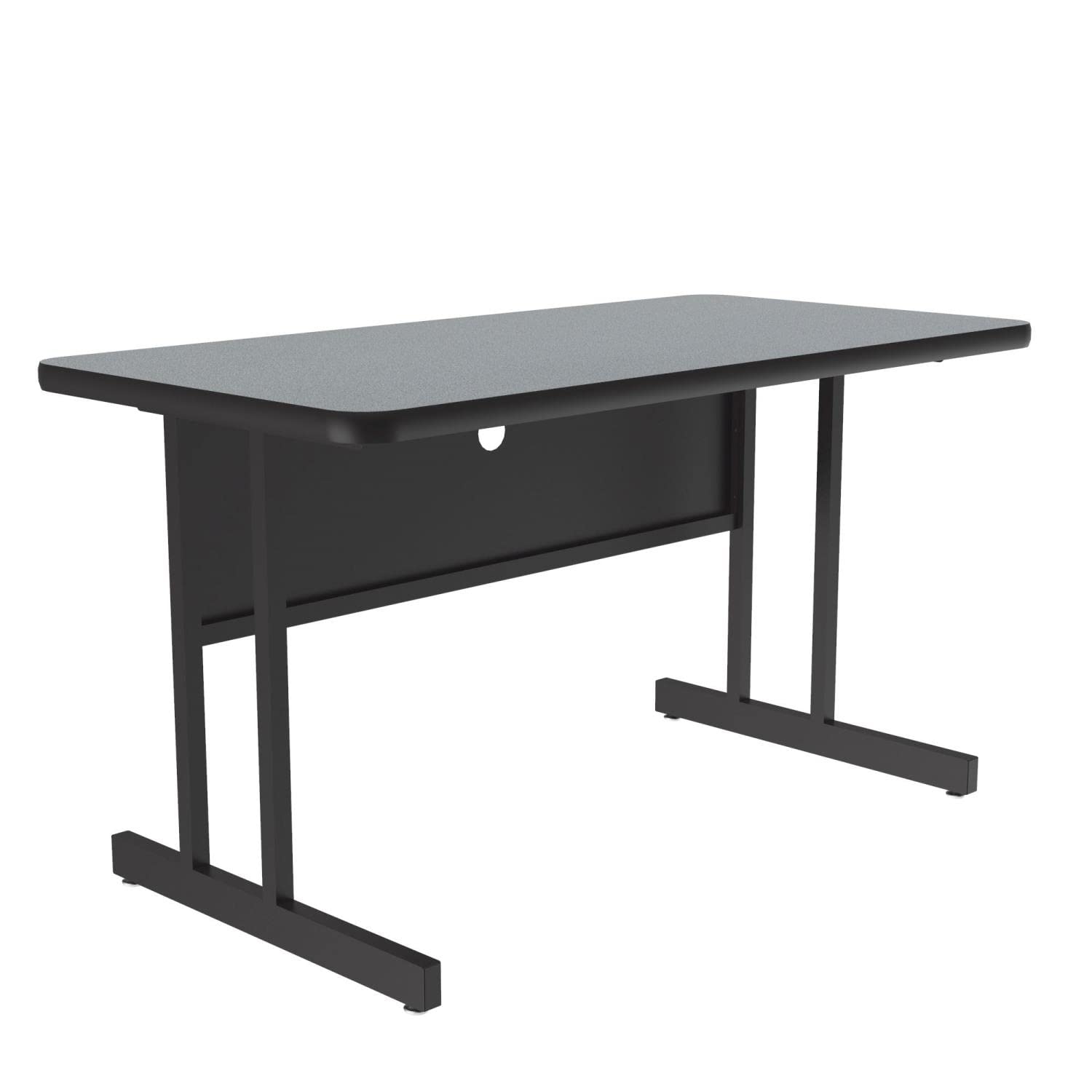 Correll CS2448M Computer Desk with Gray Granite Top - 24