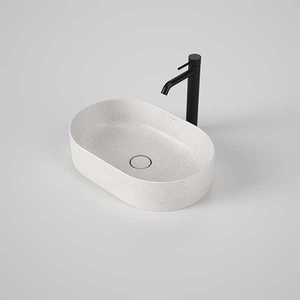 Caroma Liano II 530mm Above Counter Bathroom Sink - Matte Speckled Finish - Modern Vanity Basin for Contemporary Homes & Luxury Hotels