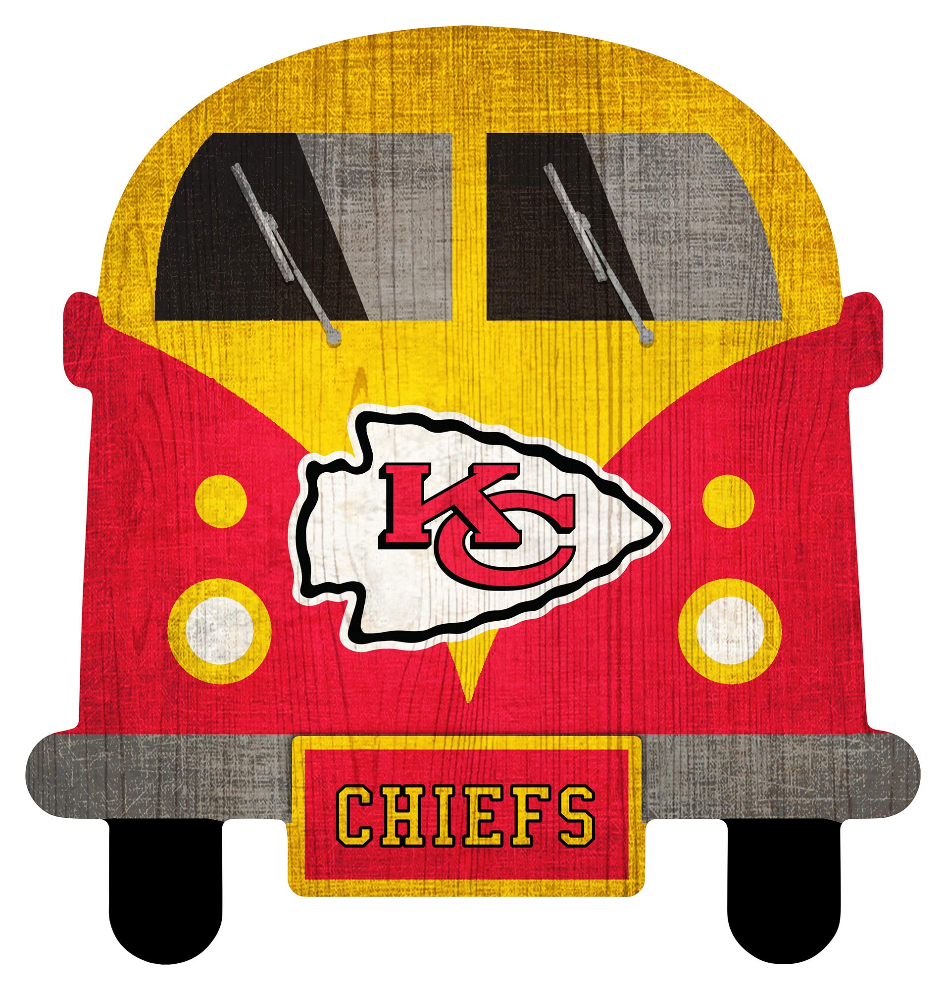 Fan Creations NFL 12 Inch Team Bus Sign - Officially Licensed Football Team Decor for Tailgating, Game Day Parties & Man Cave
