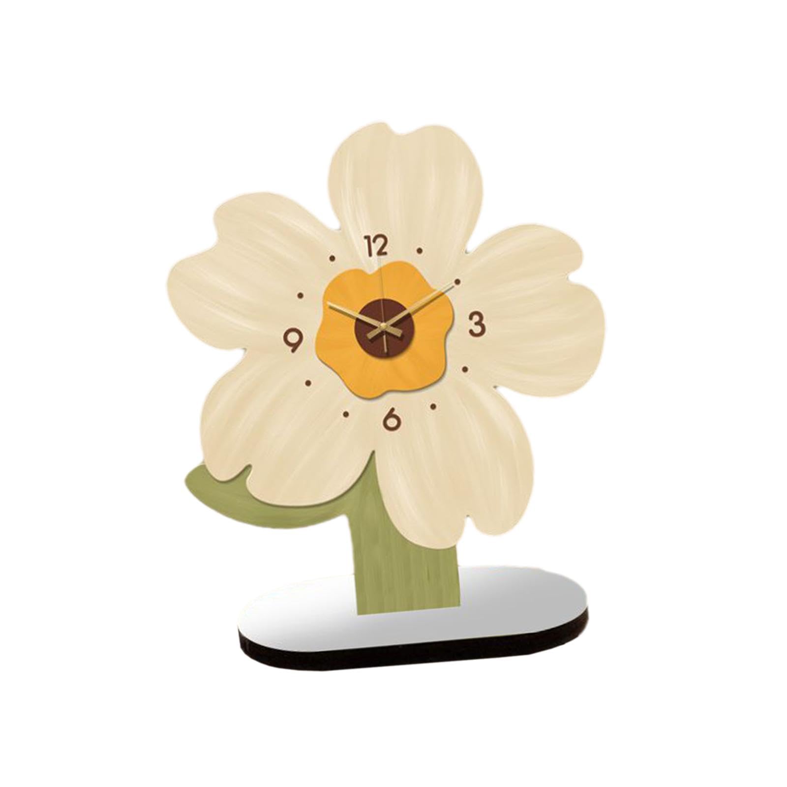 Sunflower Decorative Desk Clock - Elegant Mantel Clock for Office, Bedroom & Bedside Tables | Perfect for Home Decor, Gifts & Workspace Organization