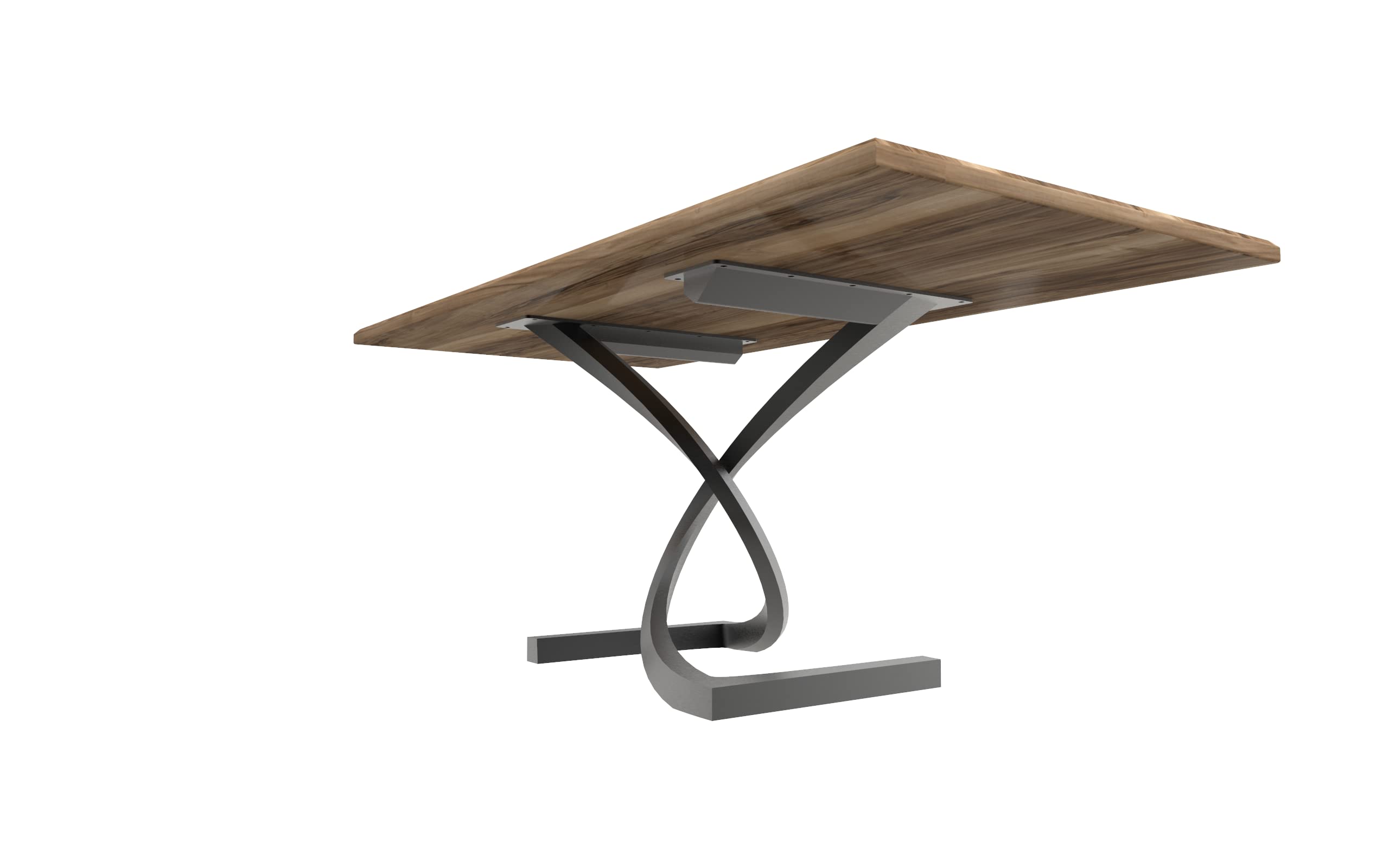 DESIGN 59 Black Metal Dining Table Legs - Heavy Duty Steel Table Base for Desk, Kitchen, Restaurant & Office Furniture - Mid Century Modern Style (M14) - Perfect for Home Decor, DIY Projects & Commercial Spaces