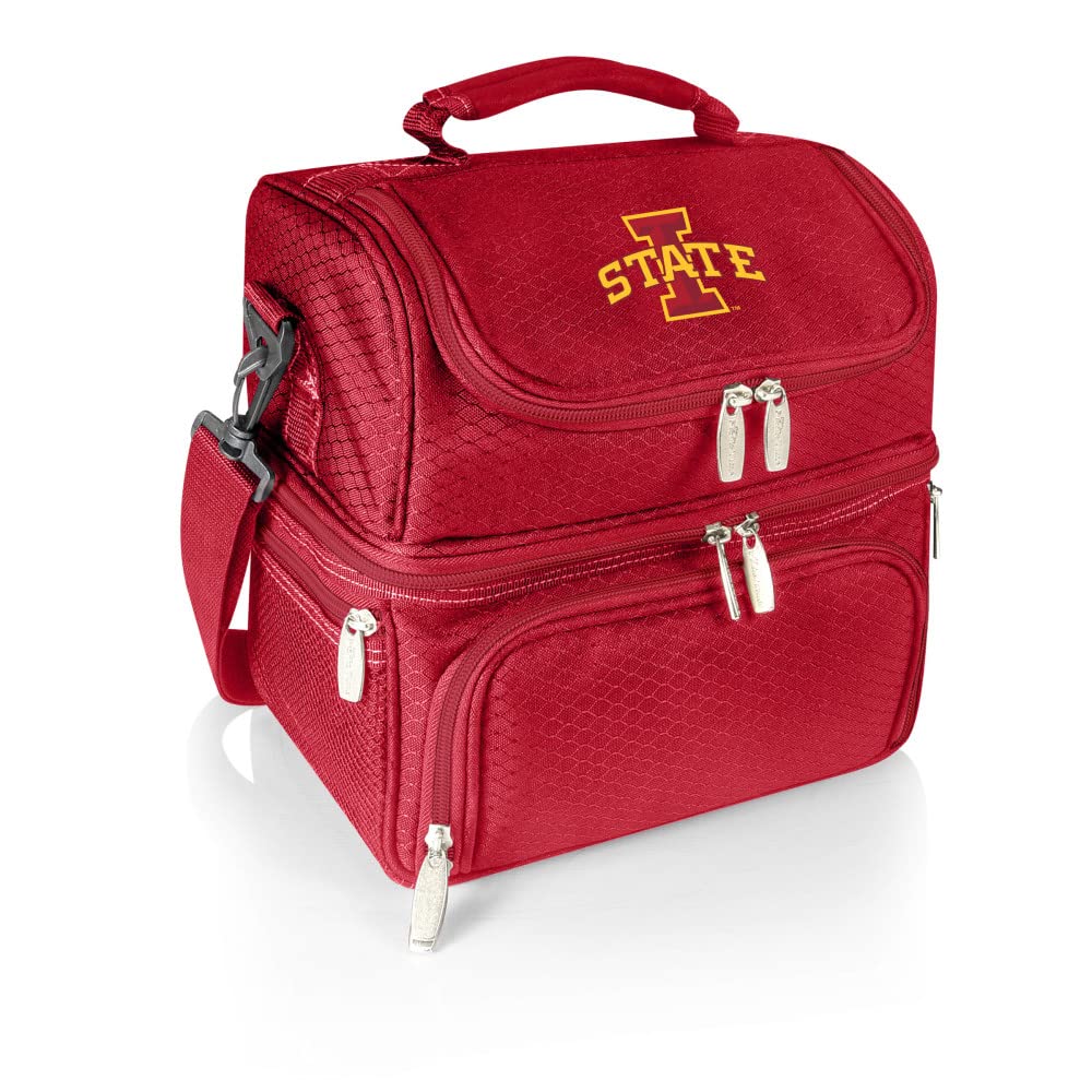 PICNIC TIME NCAA Nebraska Cornhuskers Pranzo Insulated Lunch Box Cooler Bag with Picnic Set - Perfect for School, Work, Outdoor Picnics & Tailgating Parties