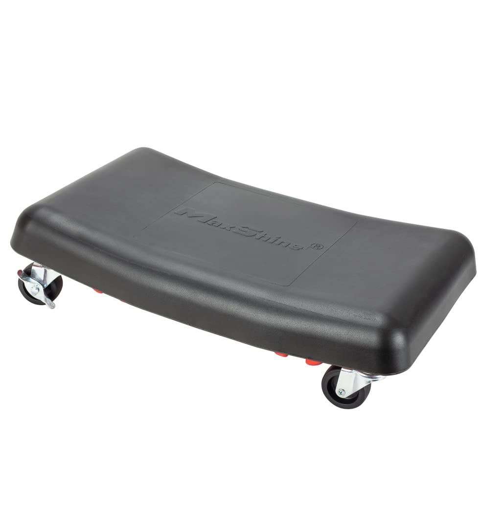 Maxshine New Creeper II - Low Profile Rolling Mechanic Seat for Auto Detailing | No Cushion Mini Creeper for Car Cleaning, Polishing, Waxing & Ceramic Coating | Ideal for Garage Work, Under Vehicle Repairs & Professional Detailing Services