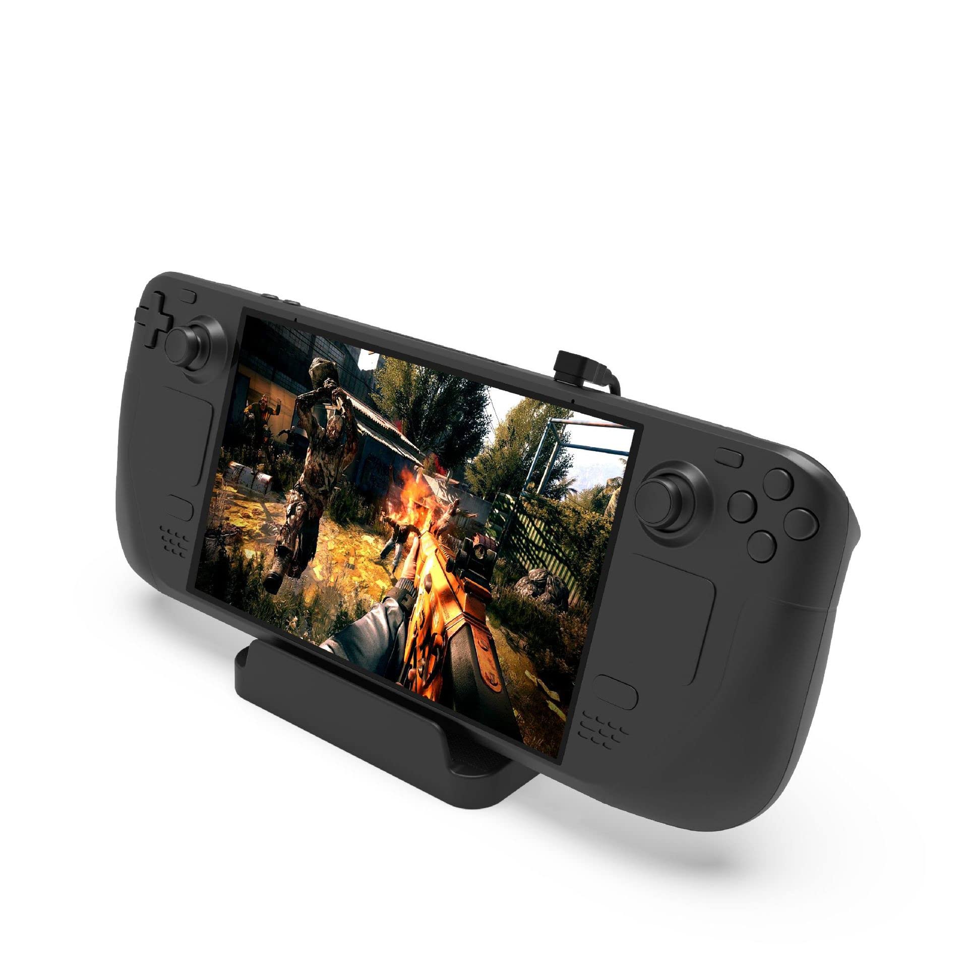 Steam Deck Charging Stand - Durable Plastic Holder with PD Fast Charging for Steam Deck Console | Perfect for Gaming, Travel & Home Use