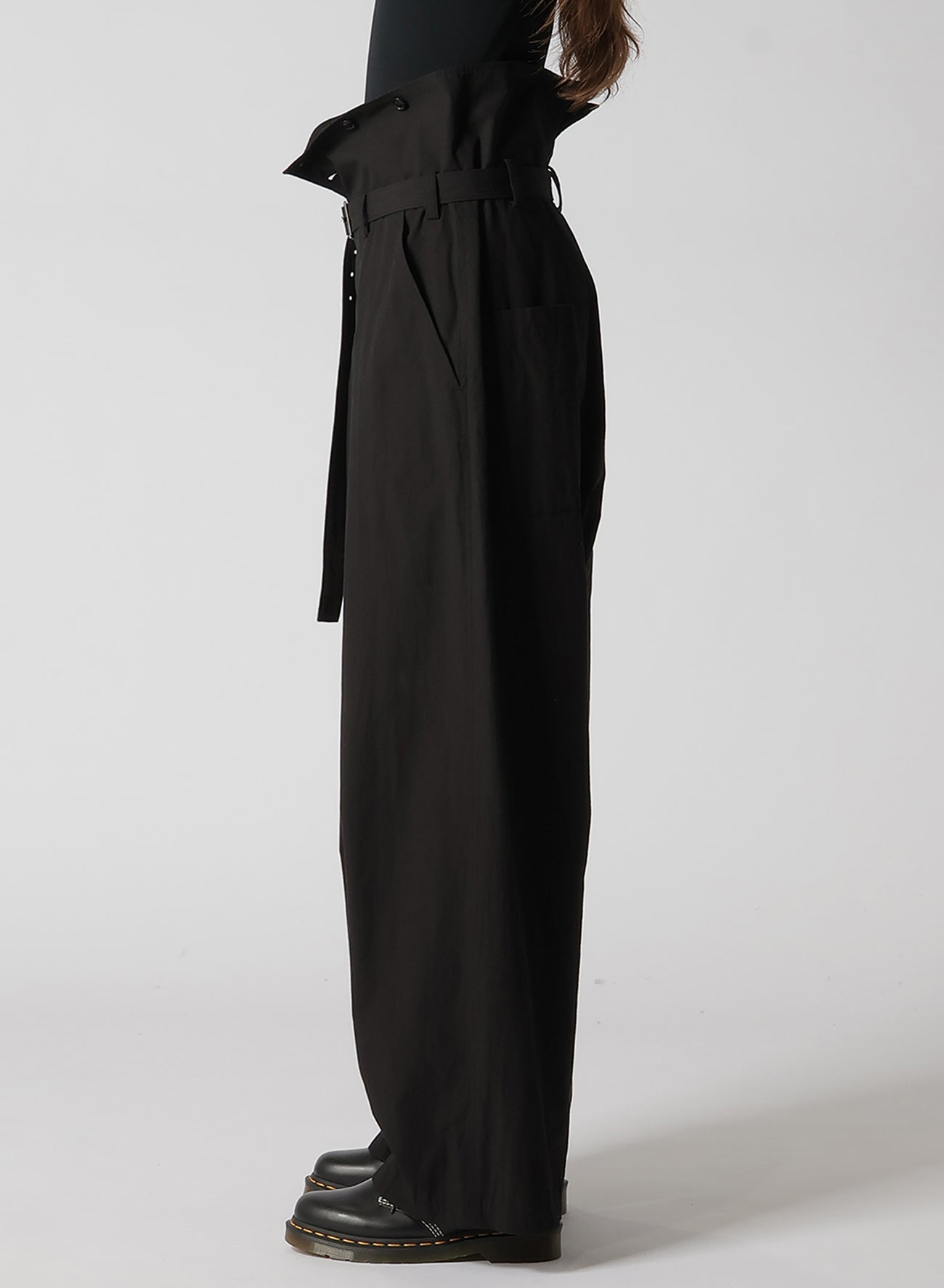 Women's High Waist Cotton Chambray Pants - Comfortable Stretch Casual Trousers for Work, Travel & Everyday Wear