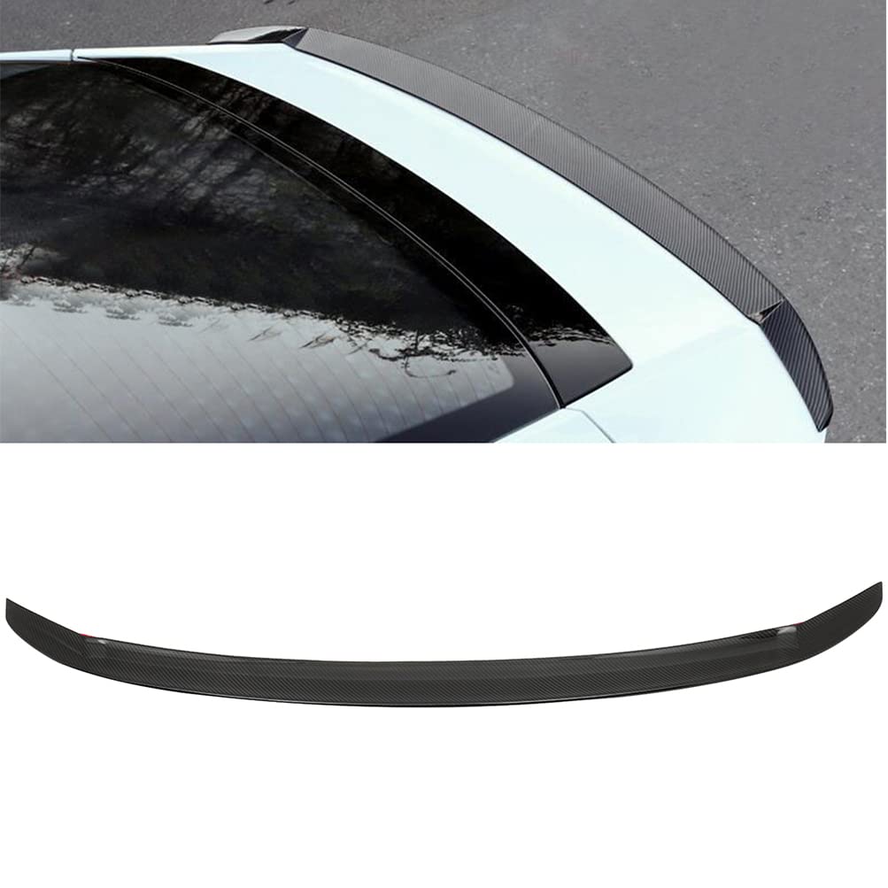 Carbon Fiber Rear Trunk Lip Spoiler for 2021-2022 Hyundai Elantra - Stylish Boot Wing Tail Deck Spoiler for Enhanced Aerodynamics & Sporty Look | Perfect for Car Enthusiasts & Custom Upgrades