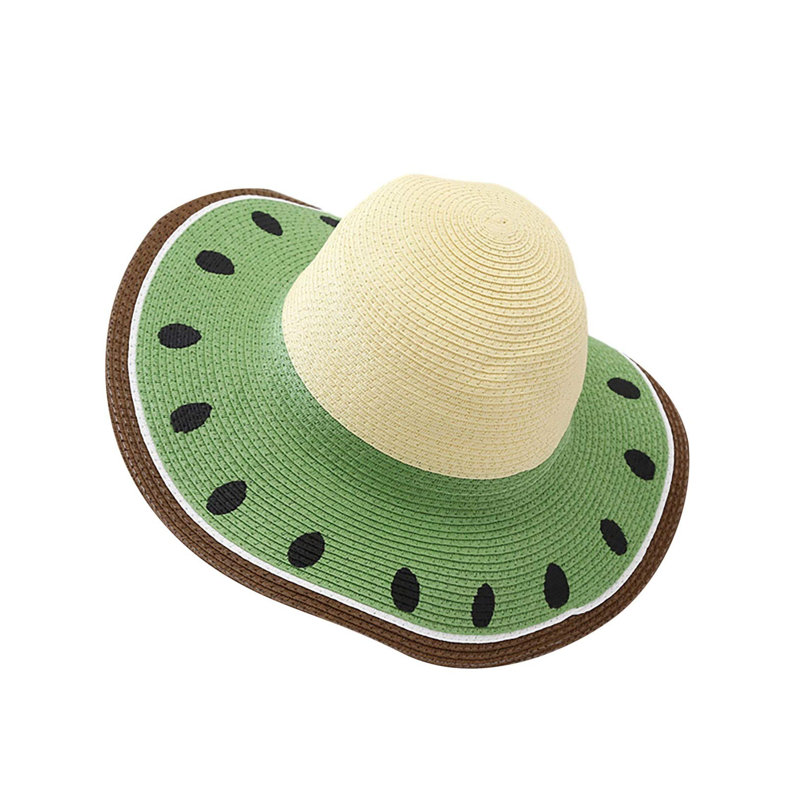 Toddler Sun Hat for Boys & Girls - UV Protection Fisherman's Cap with Cute Patterns, Breathable Outdoor Baseball Hat for Baby & Kids with Curly Hair - Perfect for Beach, Park & Summer Activities