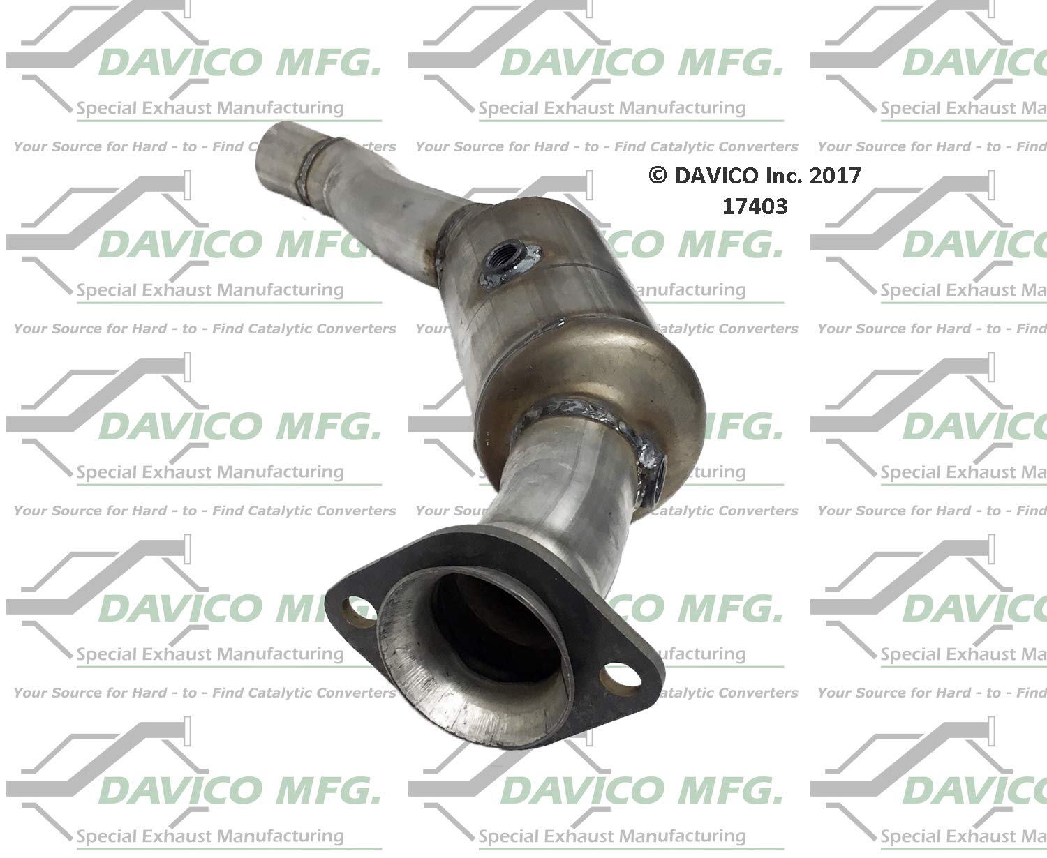 Davico 17403 High Flow Catalytic Converter - Direct Fit Replacement for Improved Engine Performance (1 Pack) - Perfect for Emissions Repair & Vehicle Maintenance
