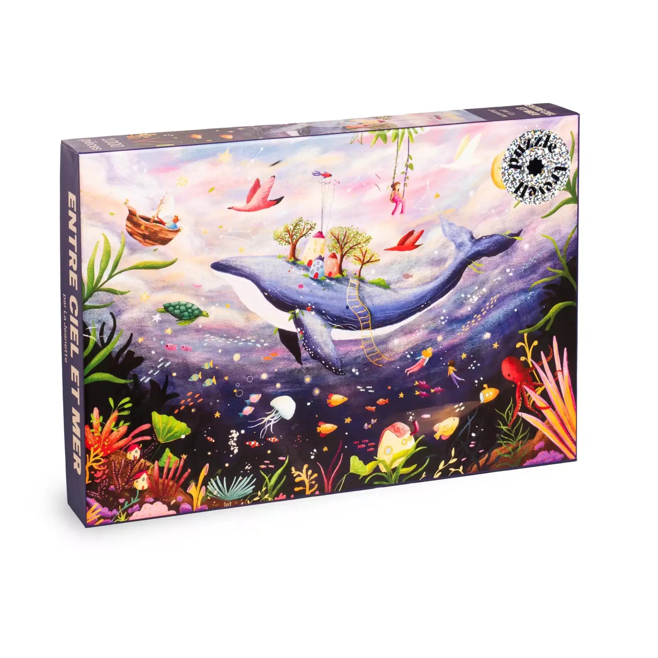 Entre Ciel et Mer 1000 Piece Jigsaw Puzzle - Ocean & Sky Landscape Art Puzzle for Adults, Family Game Night & Relaxation