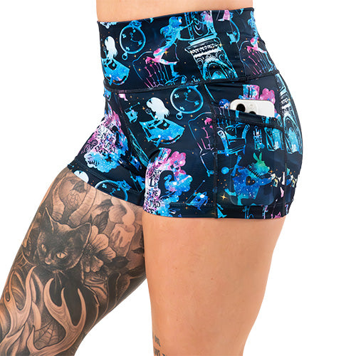 Down The Rabbit Hole Women's Casual Shorts - Comfortable Summer Shorts for Outdoor Activities, Travel & Lounge Wear