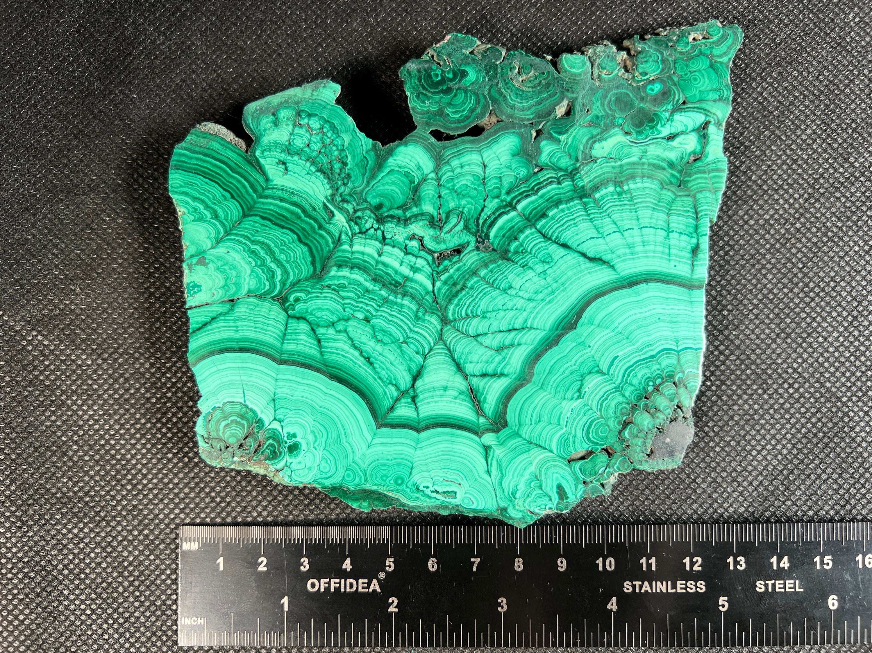 Premium MALACHITE Crystal Slab - Natural Green Malachite Stone for Jewelry Making, Unique Spiritual Gift & Home Decor (50434) - Perfect for Meditation Spaces, Healing Rooms & Luxury Interior Design