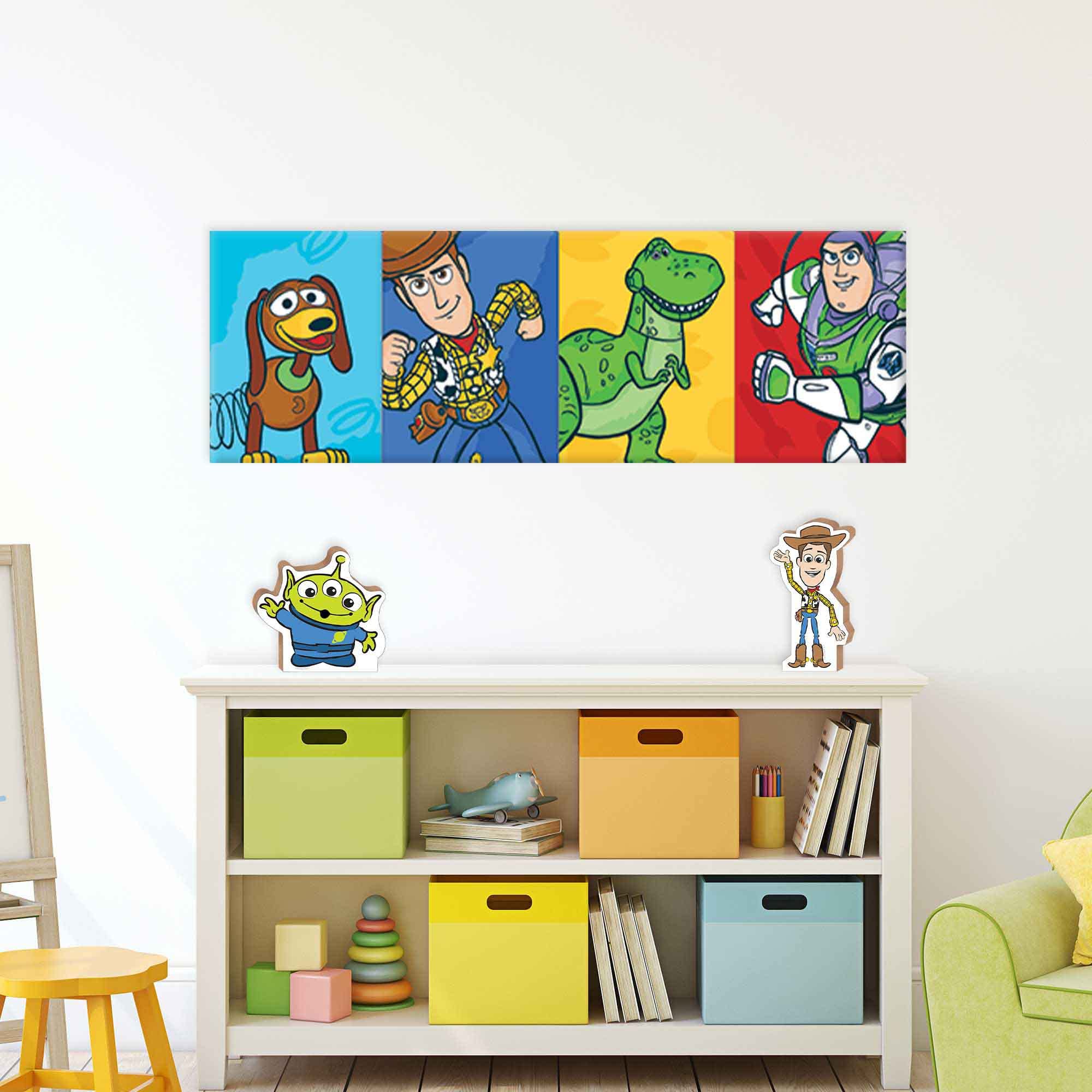 Disney Pixar Toy Story Alien Shelf Sitter Decor - Chunky Wood Block Cutout for Kids Bedroom, Playroom, Nursery & Bookshelf Display | Fun Home Decor for Toy Story Fans & Kids Rooms