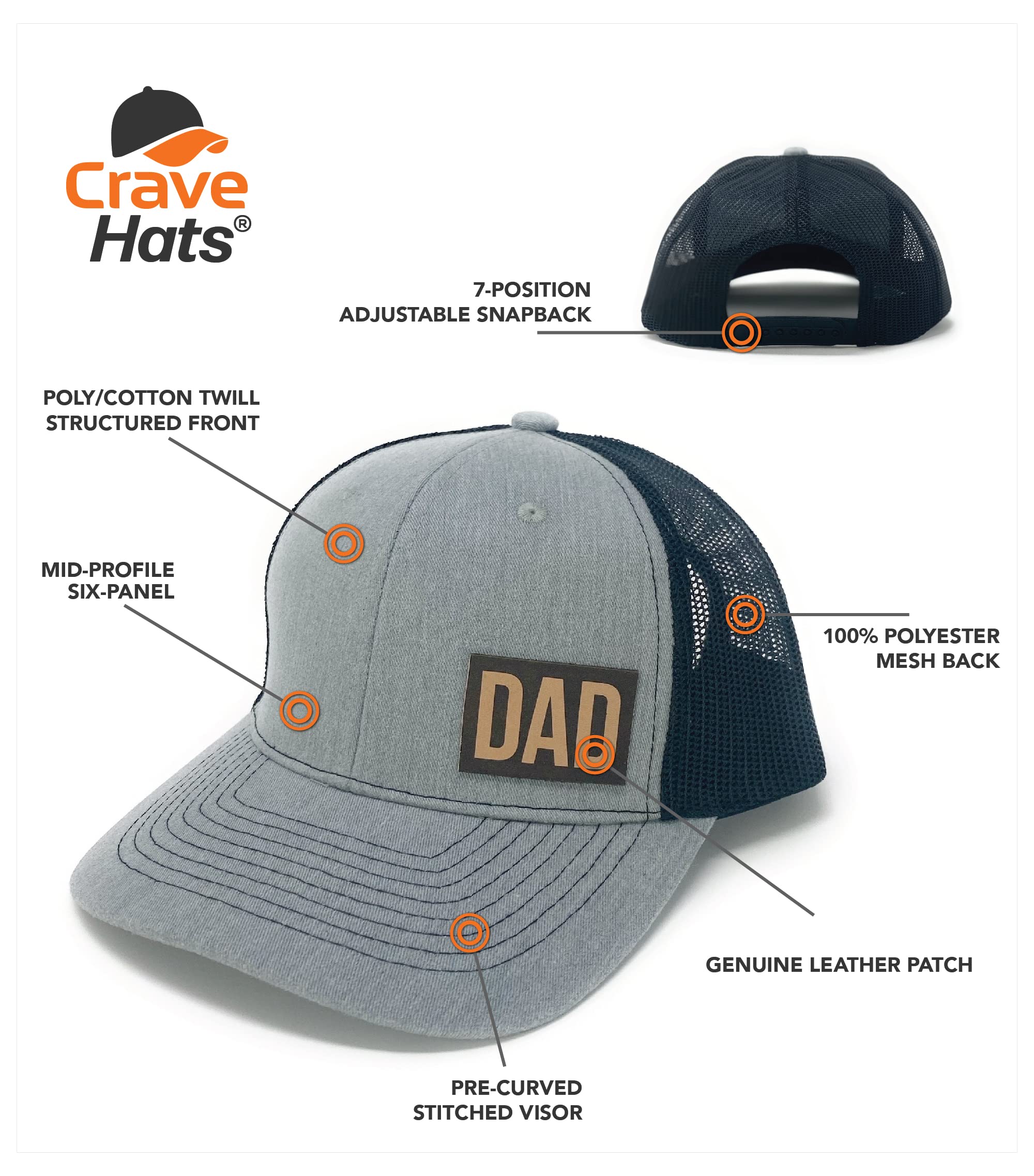 Dad Trucker Hat - New Dad Gift for Men for Outdoor Activities
