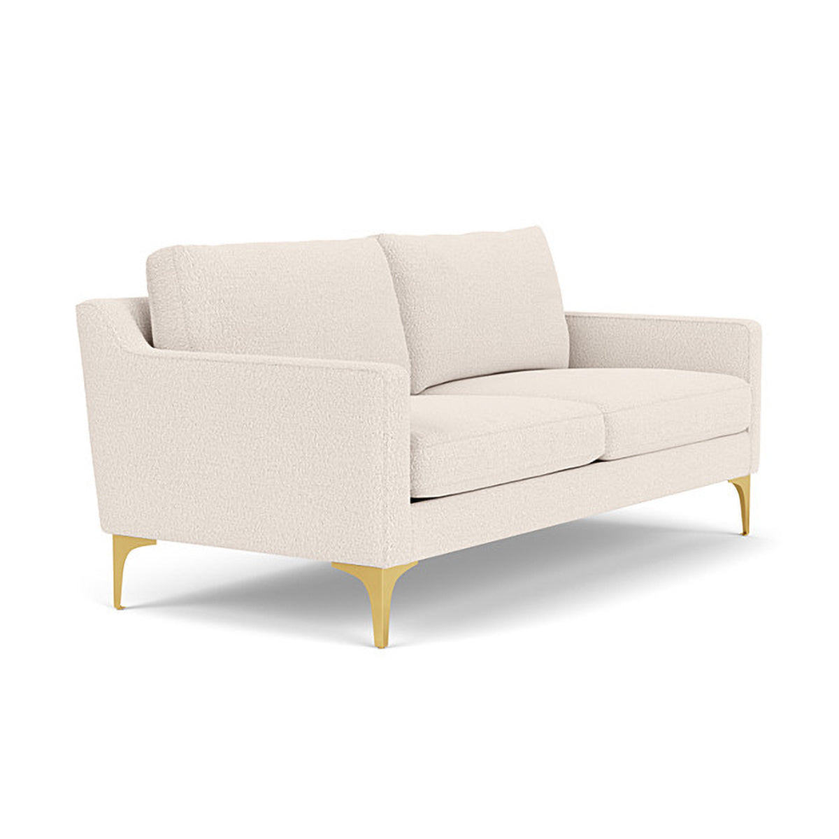 Astha Boucle 2 Seater Sofa - Modern Upholstered Loveseat for Small Spaces | Perfect for Apartments, Living Rooms & Cozy Home Decor