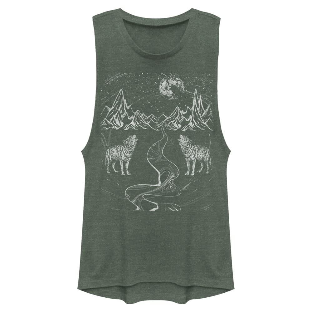 Howling Moon Women's Muscle Tank - Gym & Casual Wear