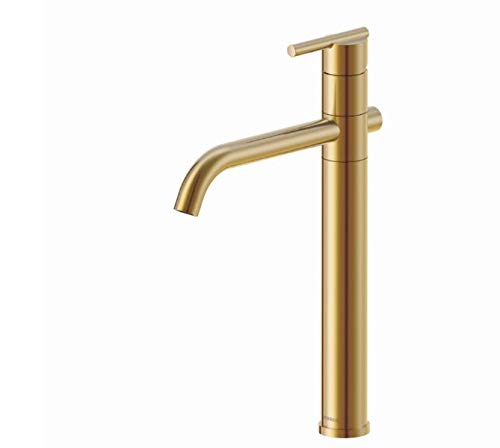 Gerber Parma Vessel Bathroom Faucet with Metal Strainer Drain - Modern Above Counter Sink Faucet for Bathroom Vanity and Powder Room Decor