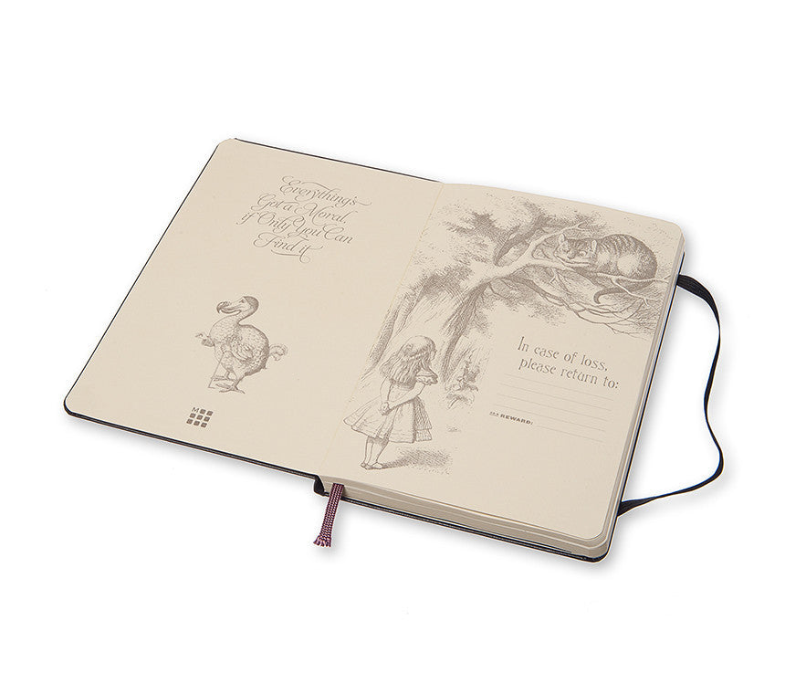 Moleskine Alice in Wonderland Limited Edition Hardcover Notebook - Large Size for Journaling, Sketching & Note Taking - Perfect Gift for Writers & Artists