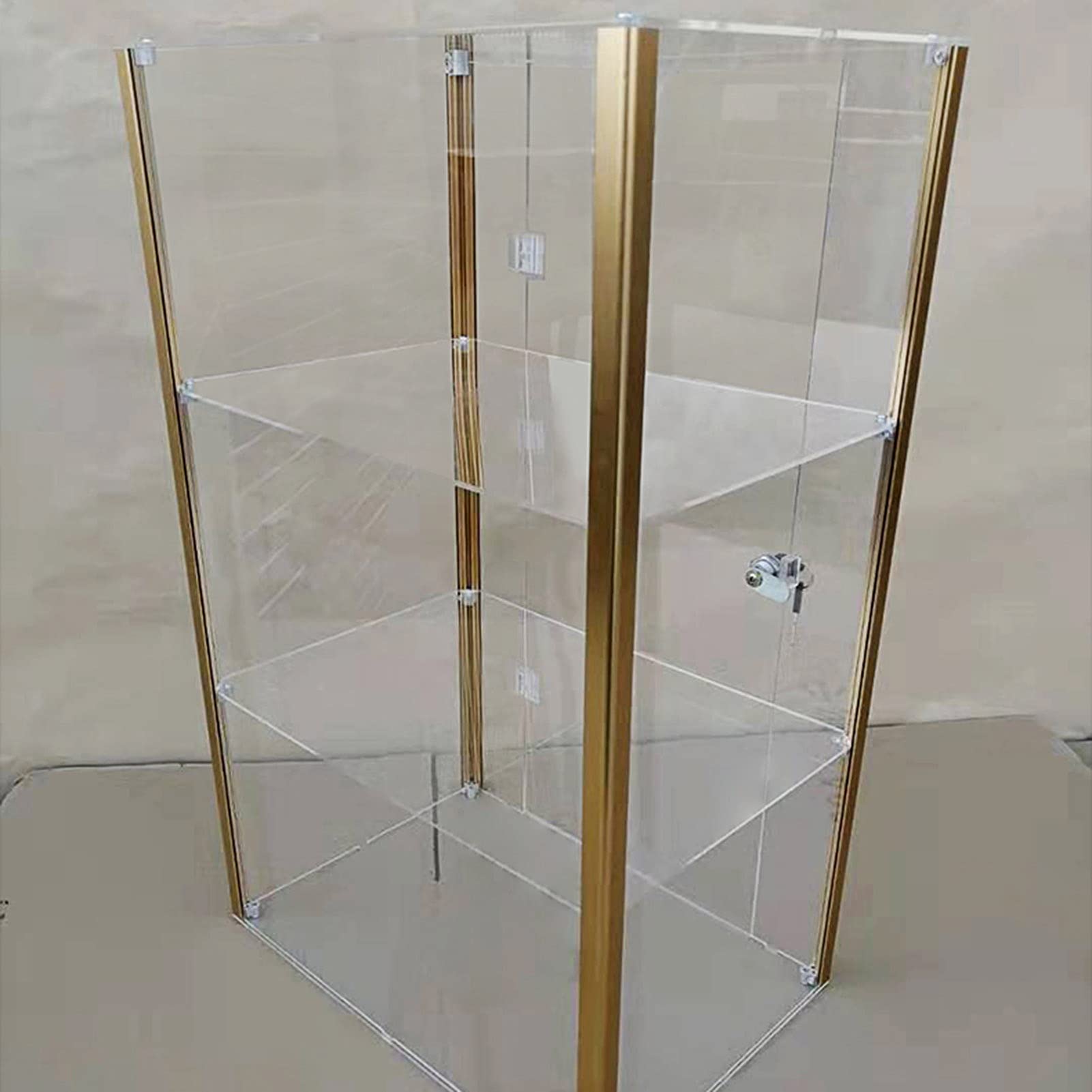 Acrylic Display Case with Door - Adjustable & Removable Organizer Stand for Toys, Models, Perfumes - Home & Office Storage Solution - Perfect for Showcasing Collectibles, Retail Displays & Countertop Organization