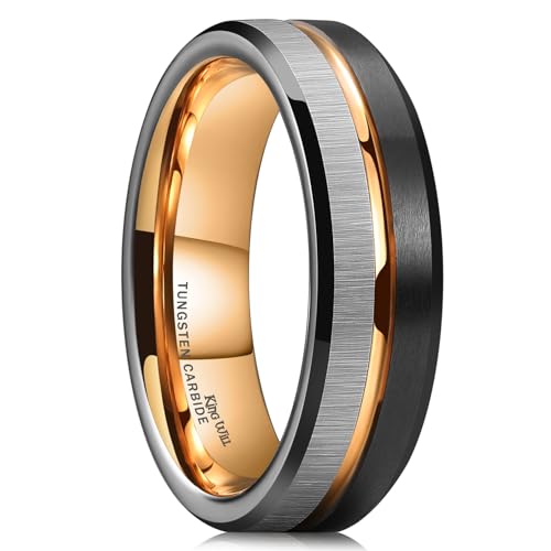Black & Gold & Silver 6mm