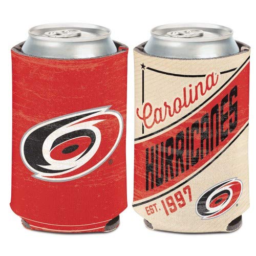 WinCraft Carolina Hurricanes Vintage Design Insulated Can Cooler - Keep Drinks Cold for Tailgating, Beach Parties & Game Day