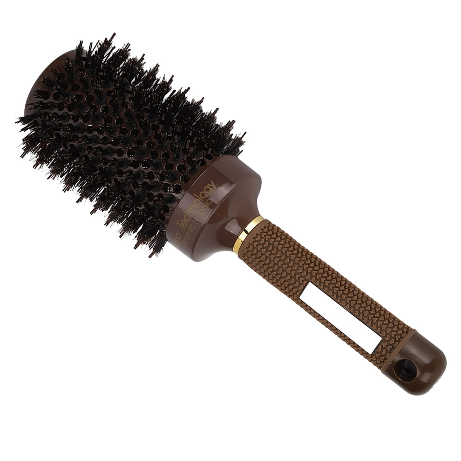 EXCLUZO Thermal Hair Brush with Aluminum Tube & Nylon Teeth - Round Roller Comb for Curly & Straight Hair - Perfect for Salon Styling & Home Use