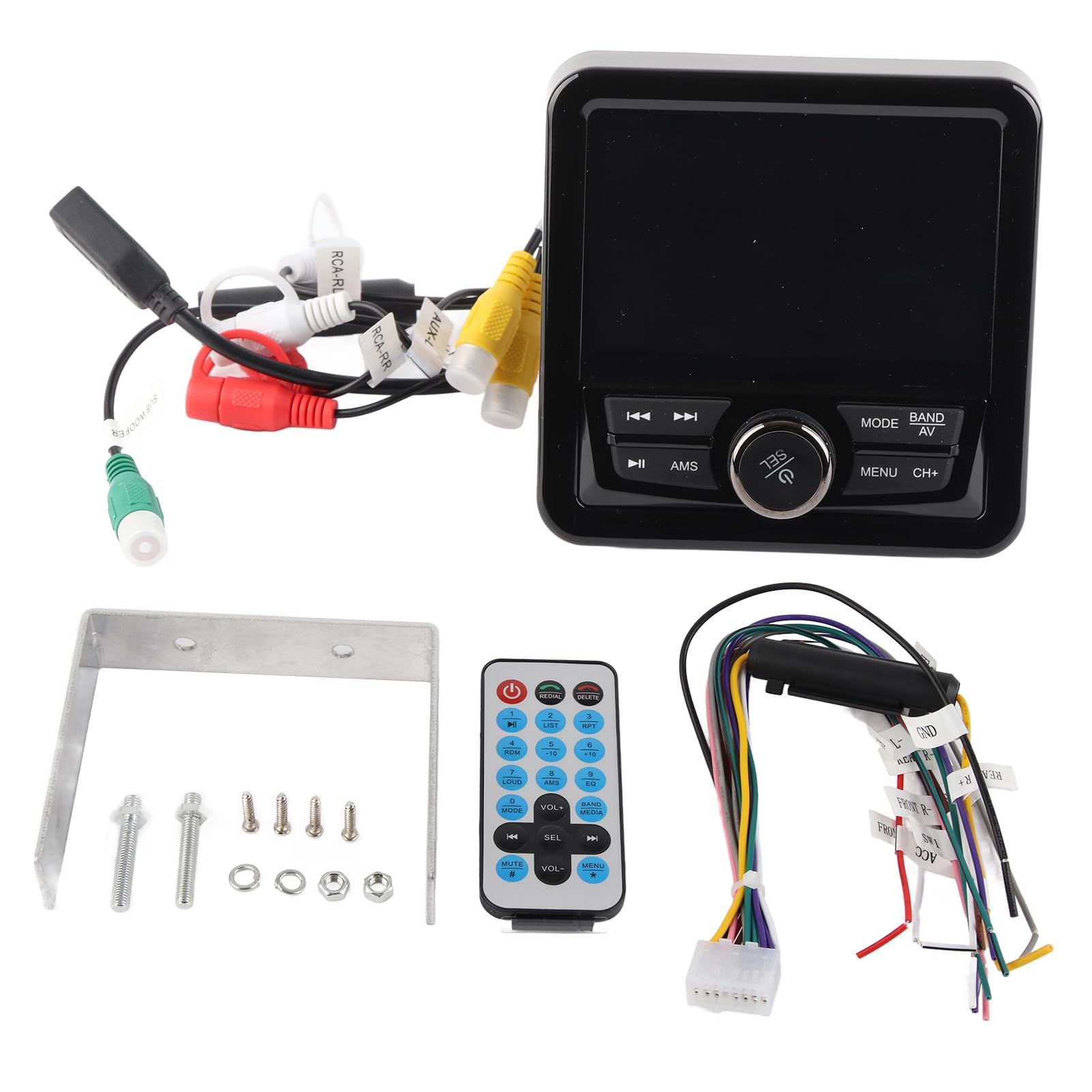 Waterproof Marine Stereo with Bluetooth - MP3/MP5 Media Player for Yachts, Boats & Cars | Lossless Audio, USB/SD Playback | Perfect for Sailing, Fishing & Road Trips