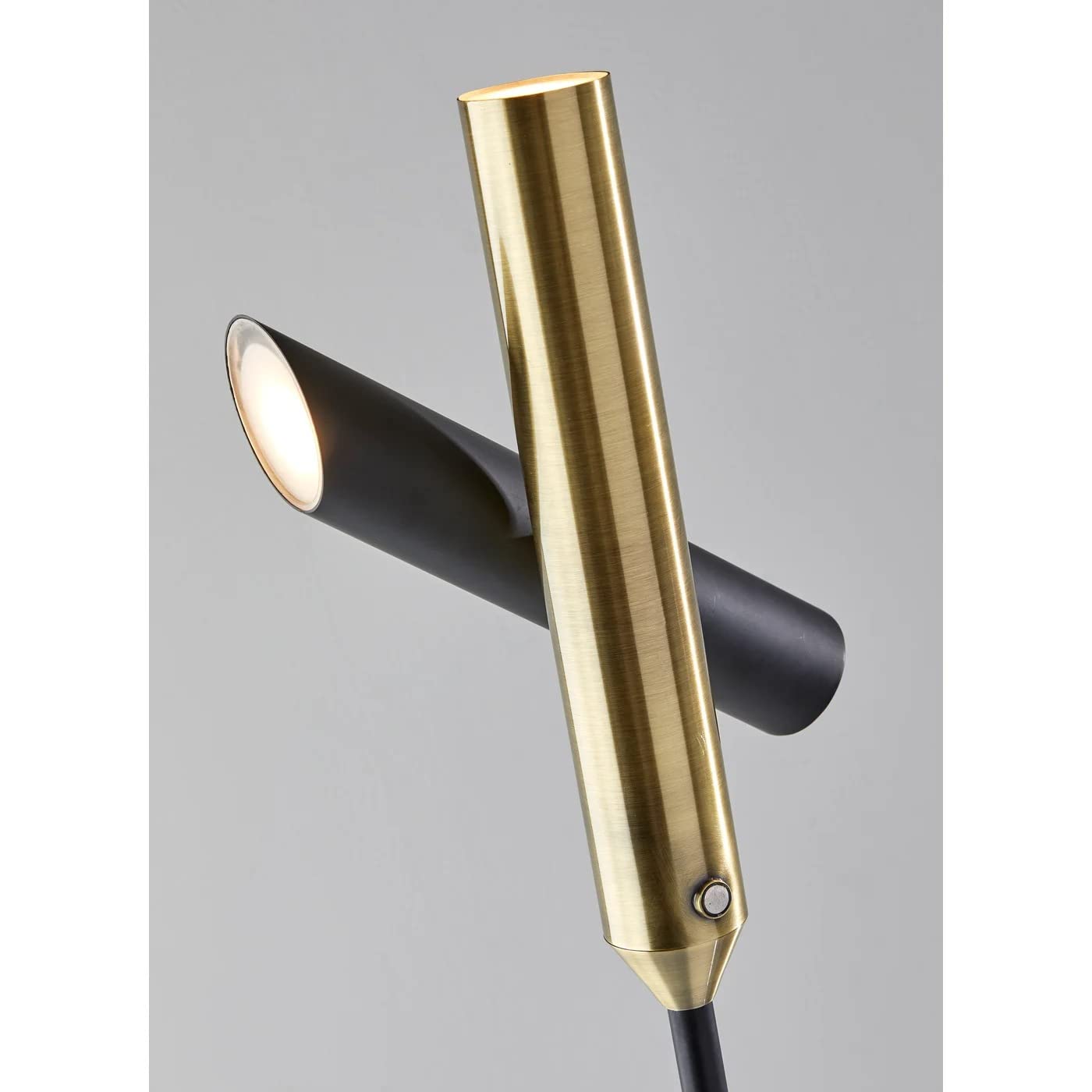 Adesso 4079-01 Vega LED Floor Lamp - 68 Inch Tall, 24W Energy Efficient, Black Finish - Perfect for Living Room, Bedroom, or Office Lighting