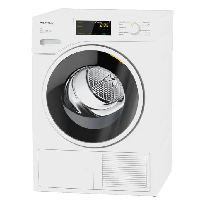 Miele 8kg Heat Pump Tumble Dryer - Energy Efficient, Quiet & Gentle on Clothes - Perfect for Large Families & Small Laundry Rooms (White, TWD660WP)