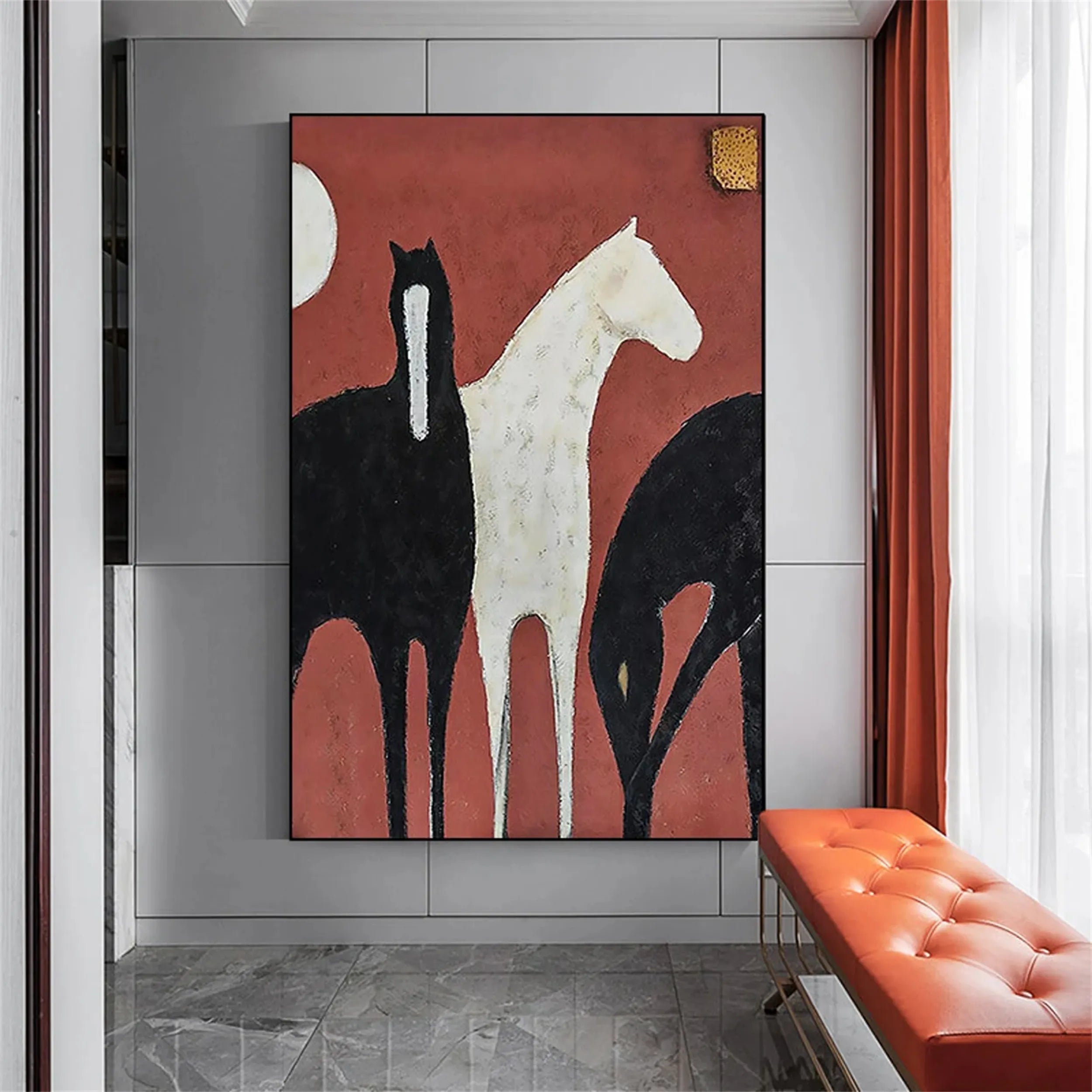 Animal Art Painting #AP006 - Handmade Wildlife Canvas Art for Home & Office Decor | Perfect for Living Room, Bedroom, or Gift