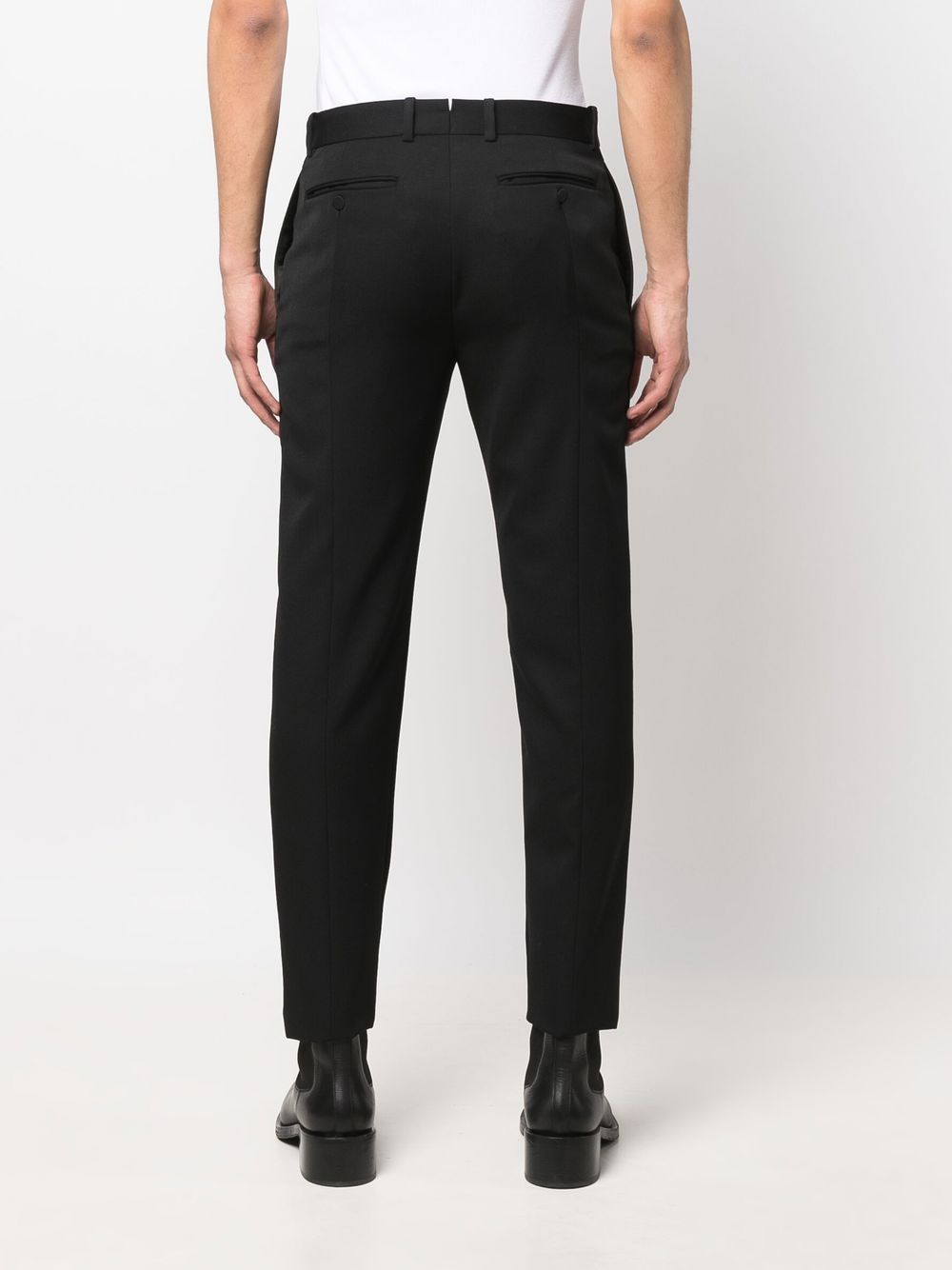 Alexander McQueen Black Trousers for Men - Stylish Slim Fit Pants for Work, Office & Formal Occasions