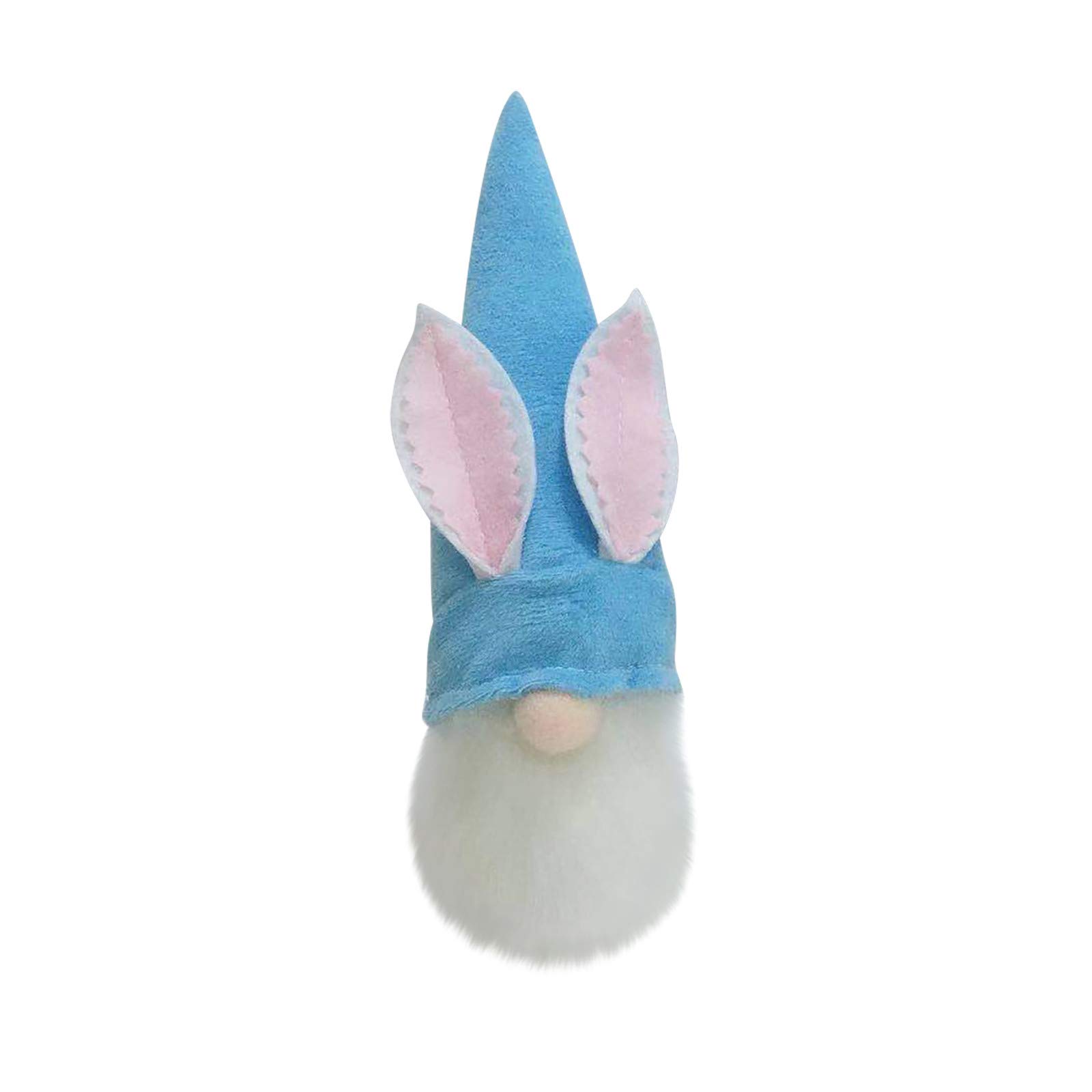 Bunny Gnomes Decor - Nordic Swedish Nisse Ornaments for Easter, Girls Room & Home Decor - Scandinavian Tomte Dwarf with Button Battery - Perfect for Easter Gifts, Nursery Decor & Holiday Home Decoration