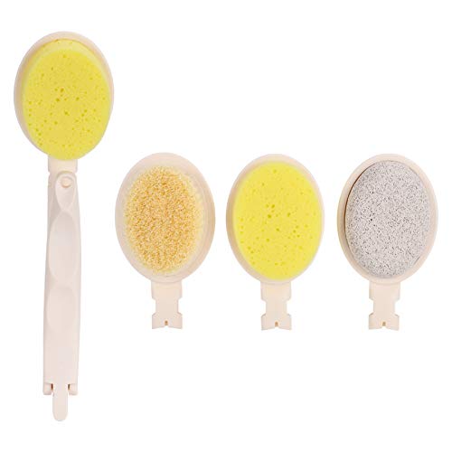 A K Homes - Exfoliating Body Brush for Shower & Bath, Dead Skin Remover & Massage Brush with Long Handle - Perfect for Exfoliation, Back Scrubbing & Spa-Like Experience at Home