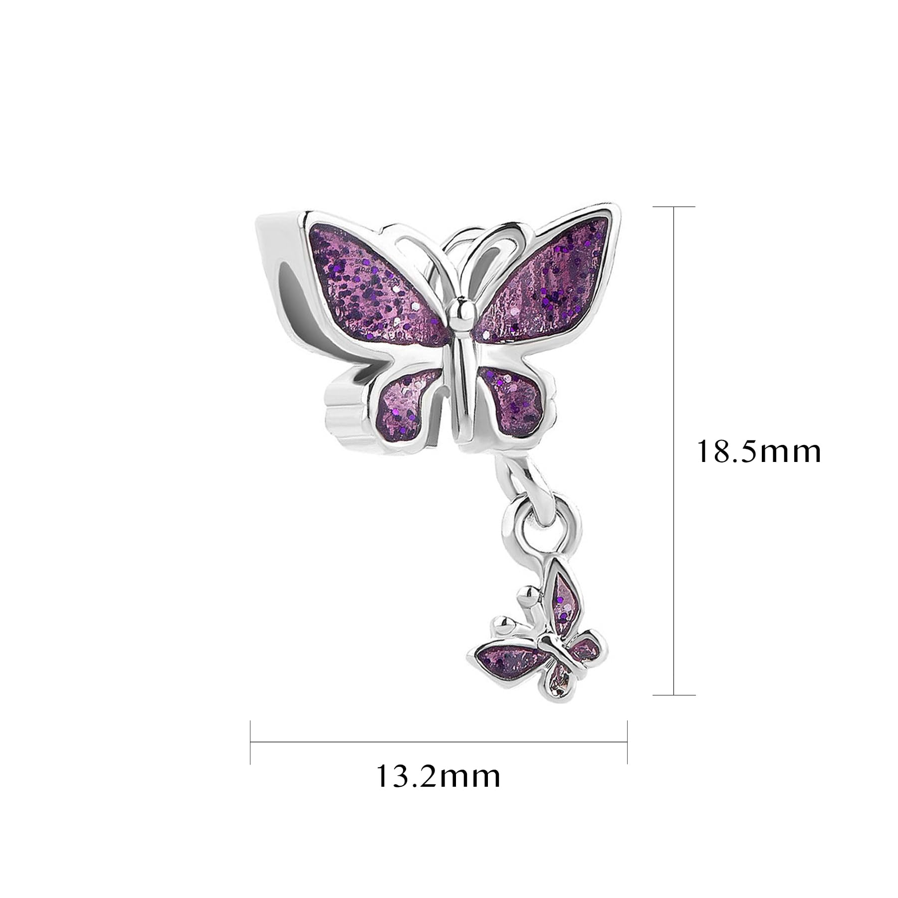 Sparkling Butterfly Charm for Pandora Bracelets - Elegant & Dainty Jewelry Gift for Women - Perfect for Birthdays, Anniversaries & Special Occasions