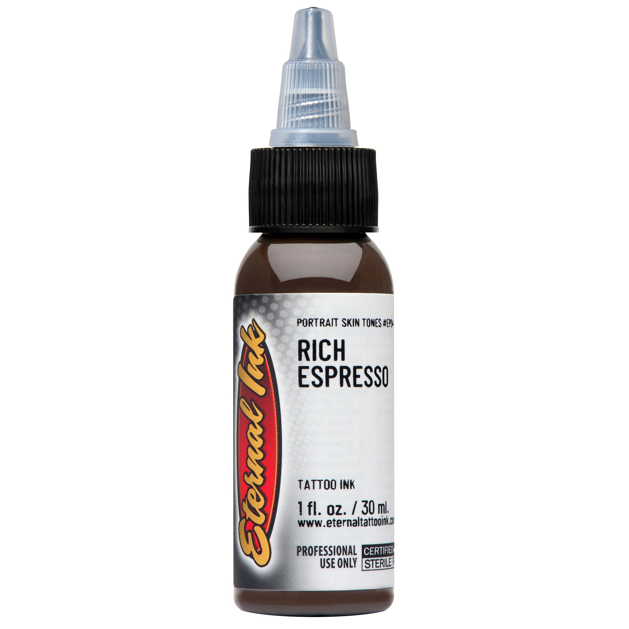 Eternal Portrait Skin Tones Rich Espresso Ink - Professional Tattoo Ink for Realistic Portrait Tattoos - Perfect for Artists & Tattoo Studios