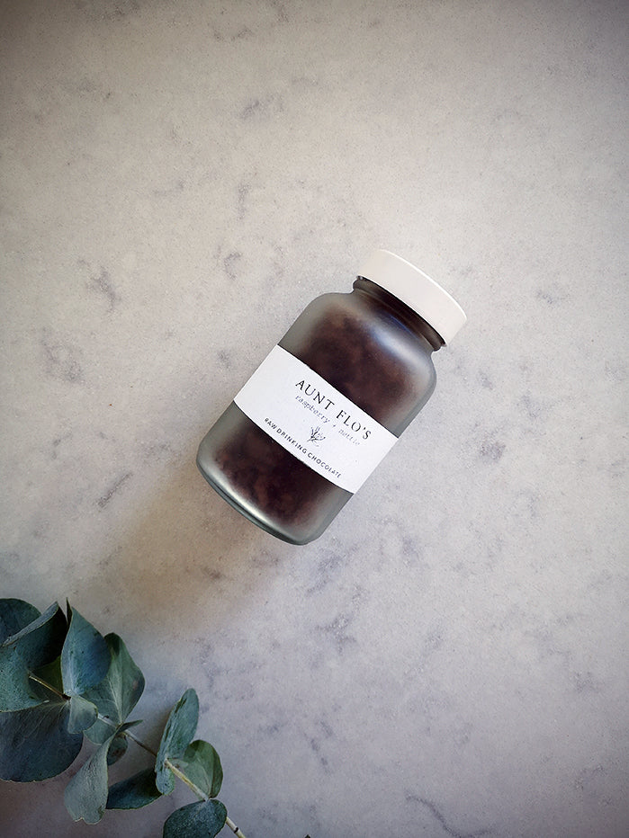 Forage Botanicals Aunt Flo's Raw Drinking Chocolate - Organic Cacao Powder for Hot Chocolate, Baking & Wellness - Perfect for Cozy Nights & Healthy Treats