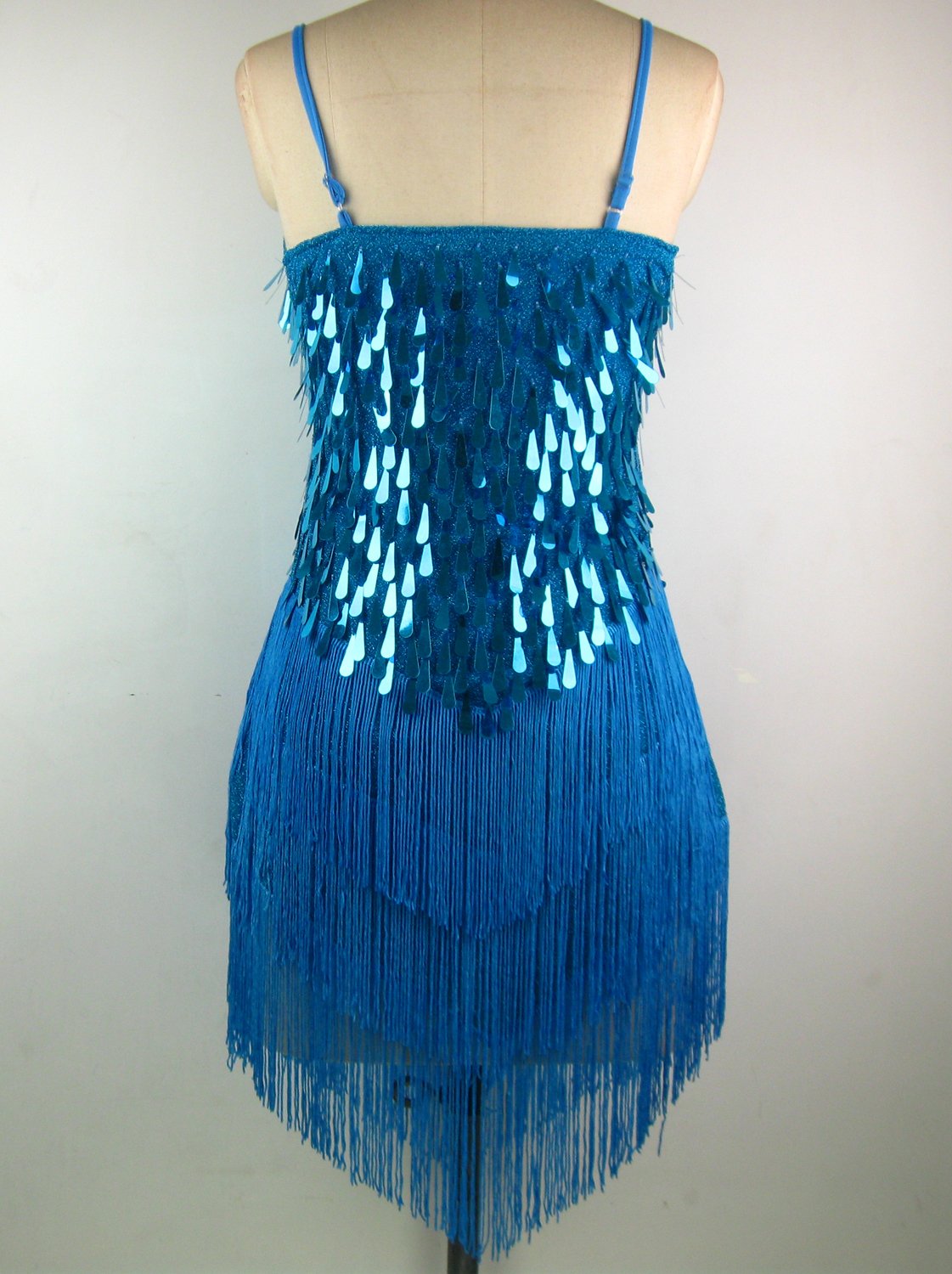 **Whitewed Tassel Sequin Latin Salsa Flapper Dress for Women – Elegant Party & Dance Costume for Performances, Nightclub, and Special Events**