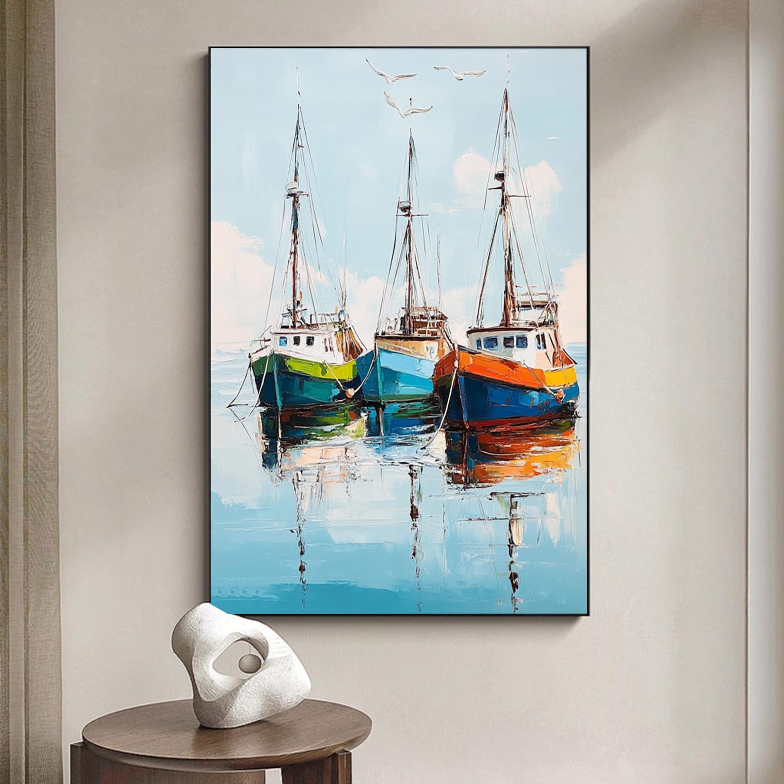 Anchored in Time - Premium Nautical Wall Clock for Home & Office Decor | Perfect for Living Room, Bedroom, or Coastal-Themed Spaces