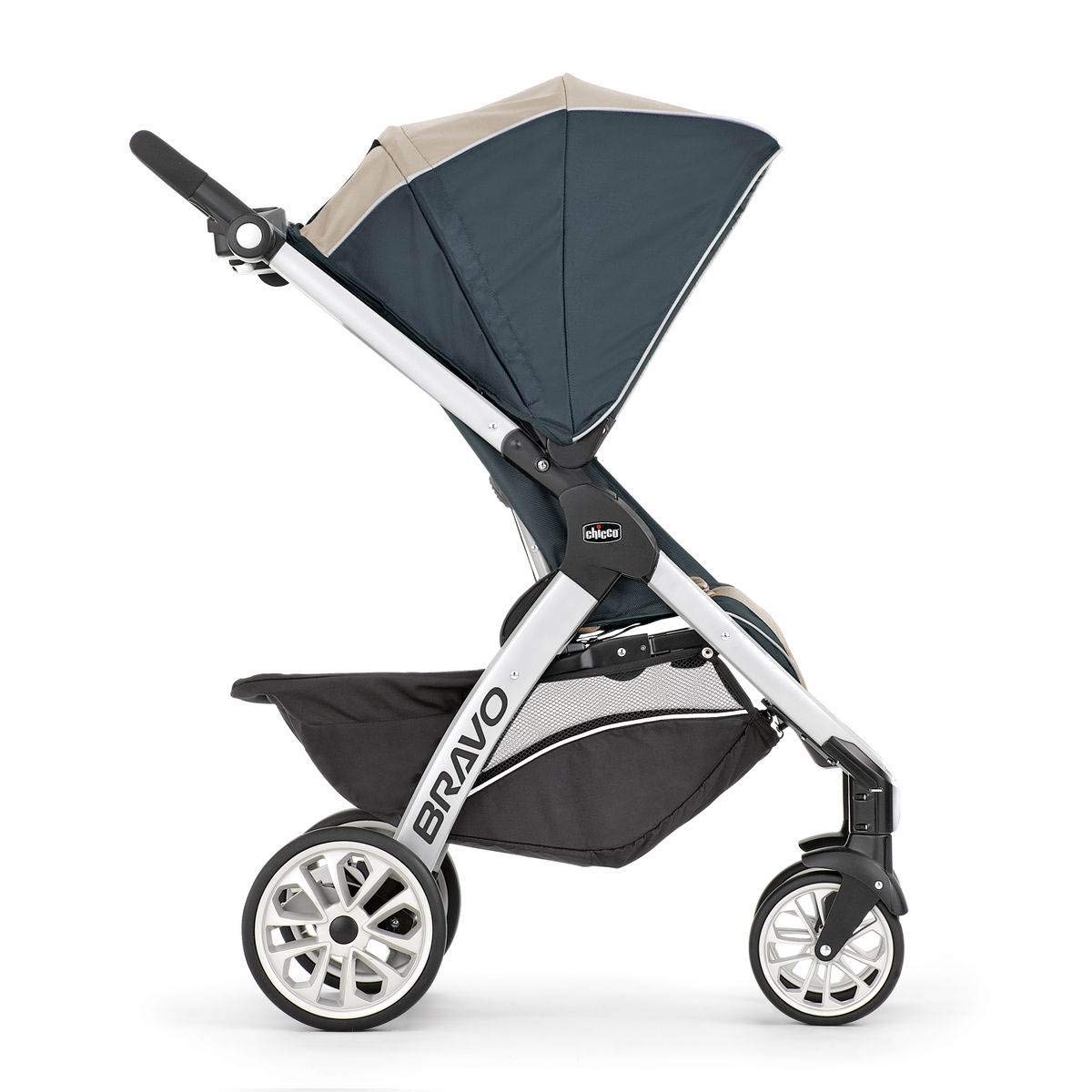 Chicco Bravo Trio Travel System - Lightweight Stroller, Infant Car Seat & Base - Lilla | Safe & Convenient Baby Travel Gear for Newborns to Toddlers | Perfect for Shopping, Travel & Daily Walks