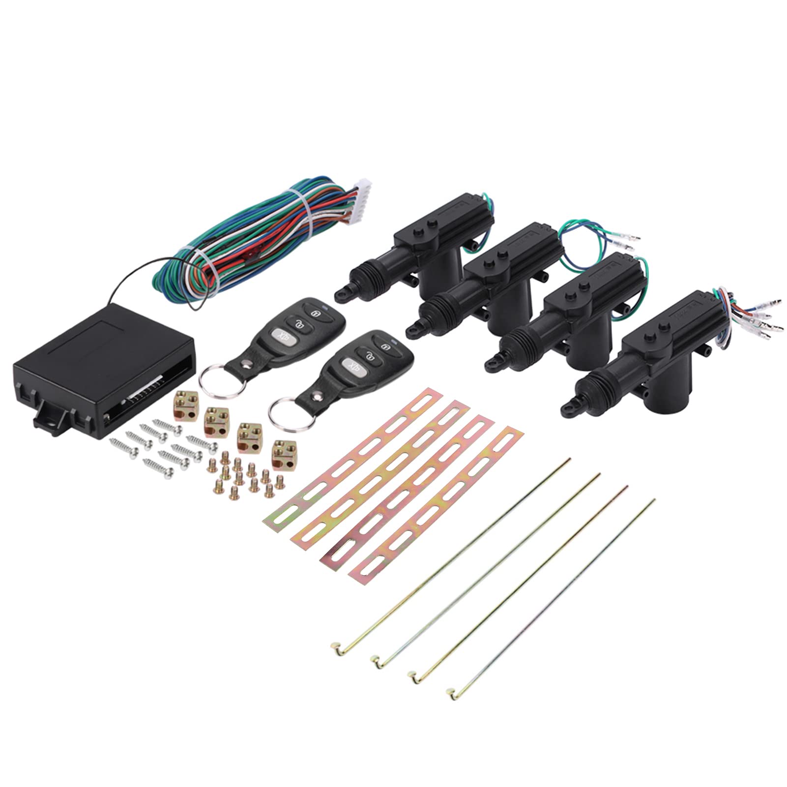 Universal Car Remote Control Kit - 4 Door Power Central Lock System with Keyless Entry for Cars & Trucks | Auto Locking Security for 2/3/4 Doors | Ideal for Vehicle Security & Convenient Access