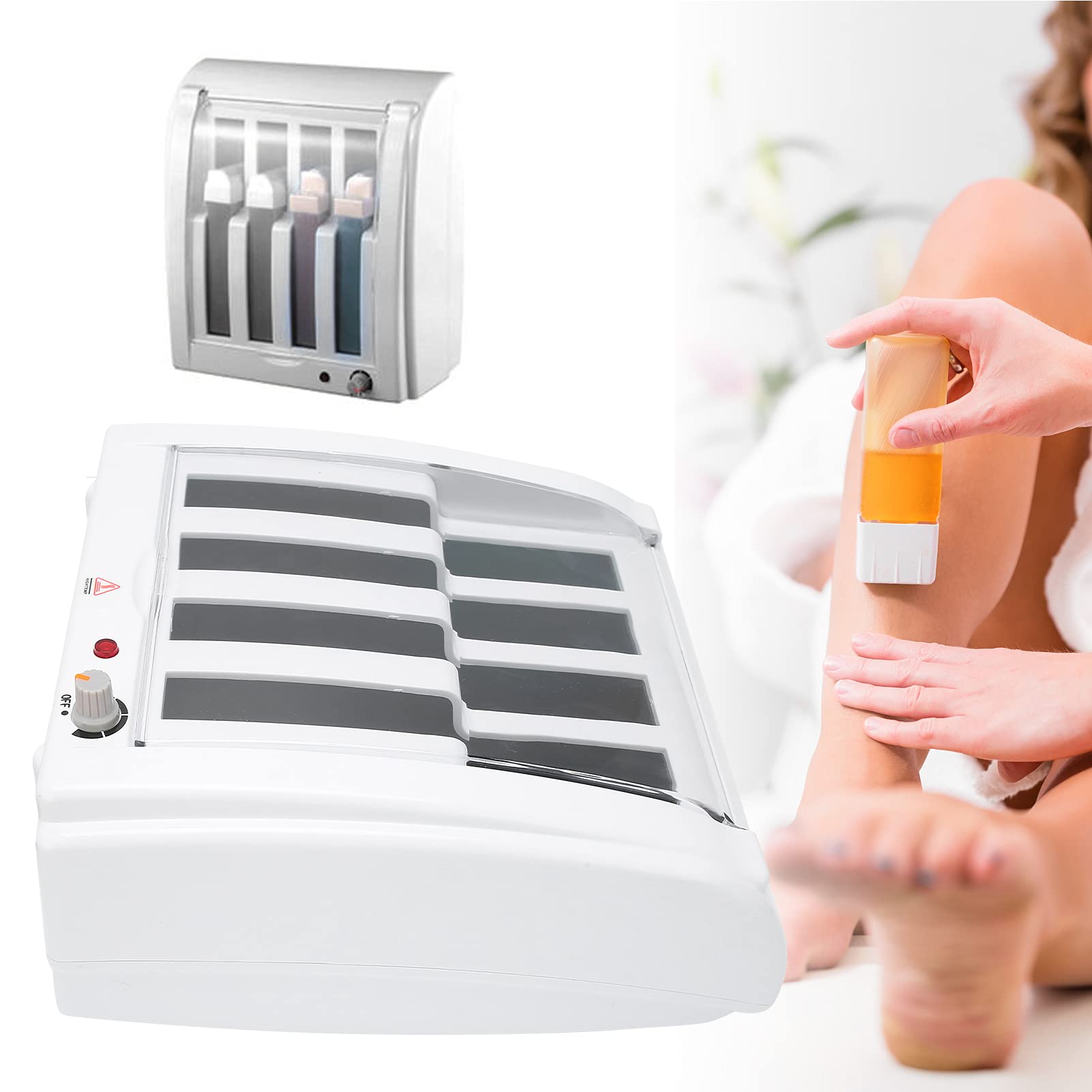 Dioche Professional Electric Wax Warmer for Home & Salon Use - Facial & Full Body Hair Removal Waxing Kit | Perfect for Eyebrow, Leg, Bikini, and Brazilian Waxing at Home or Professional Spa (US)